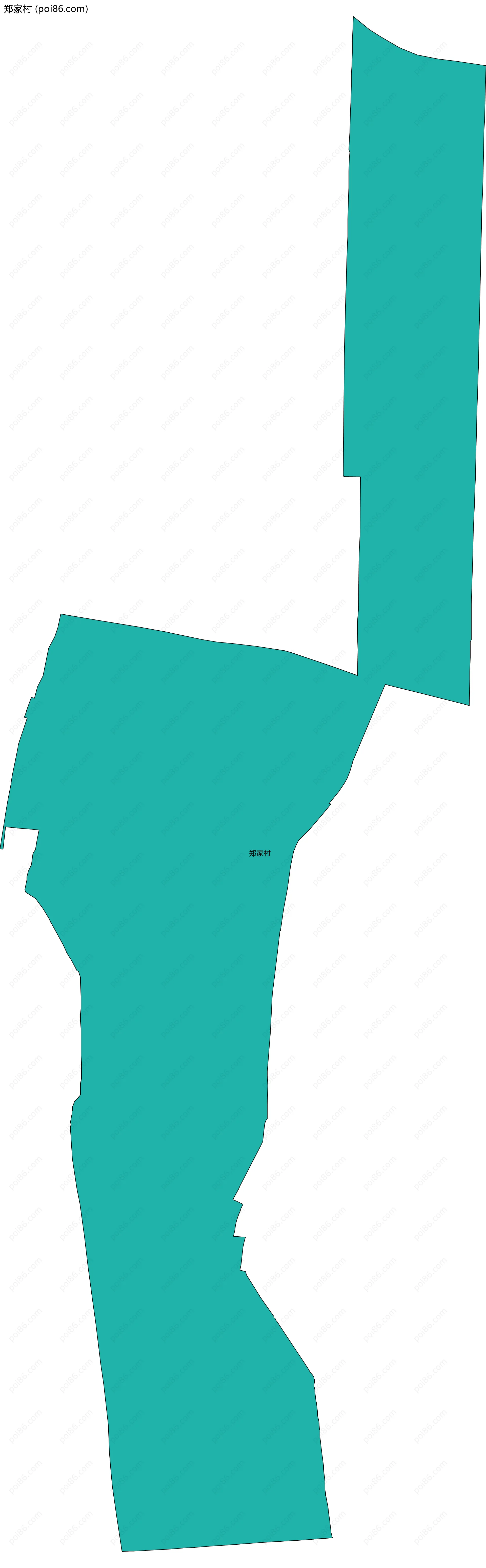 郑家村边界地图