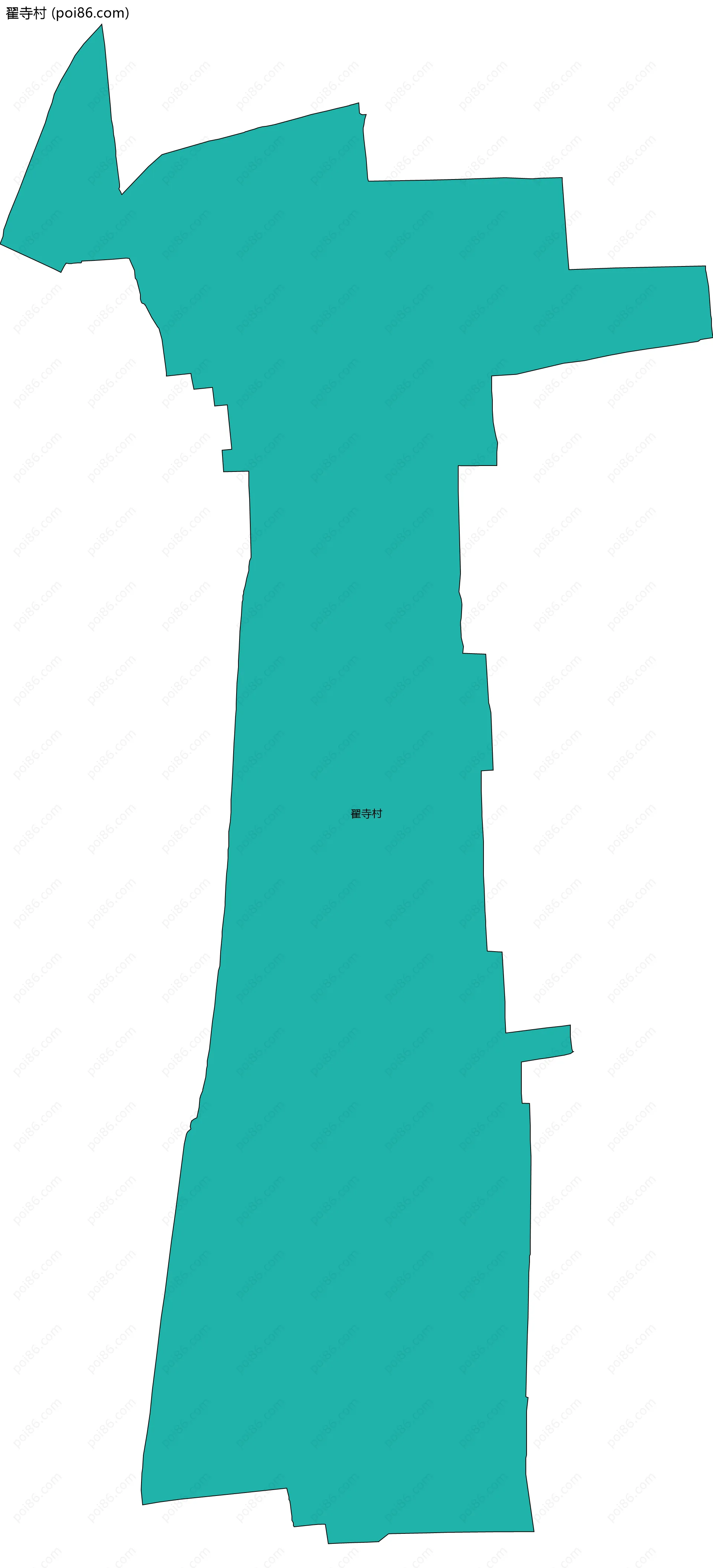 翟寺村边界地图