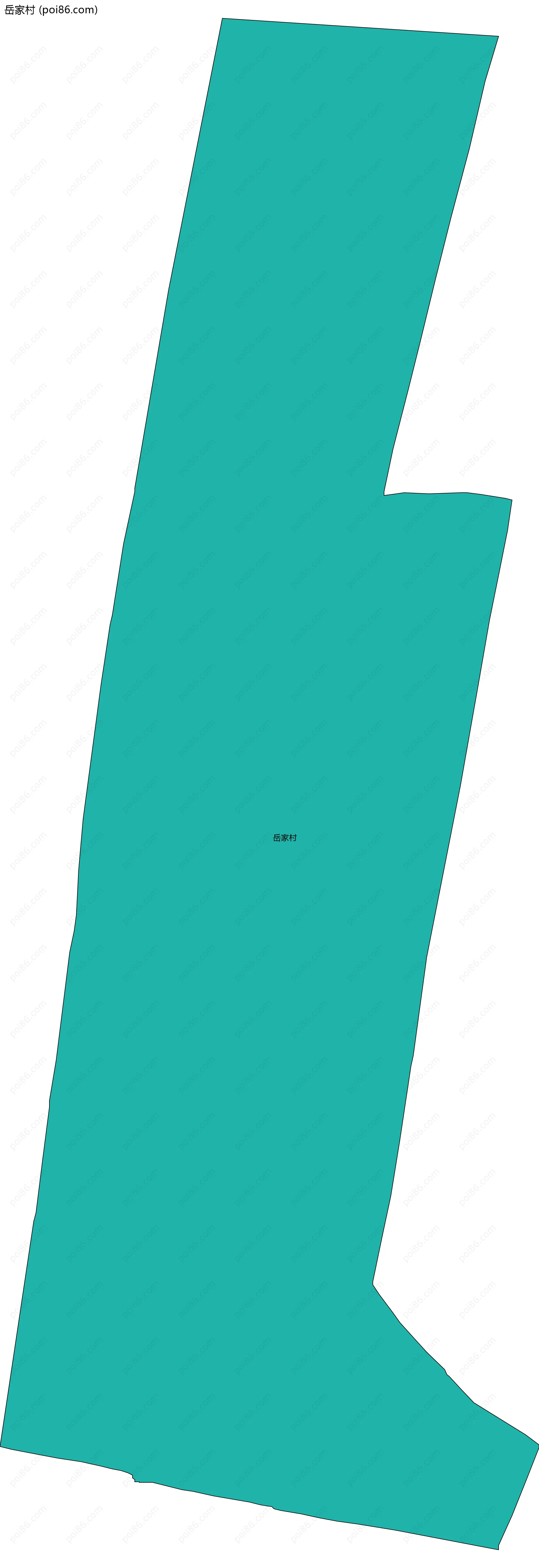 岳家村边界地图