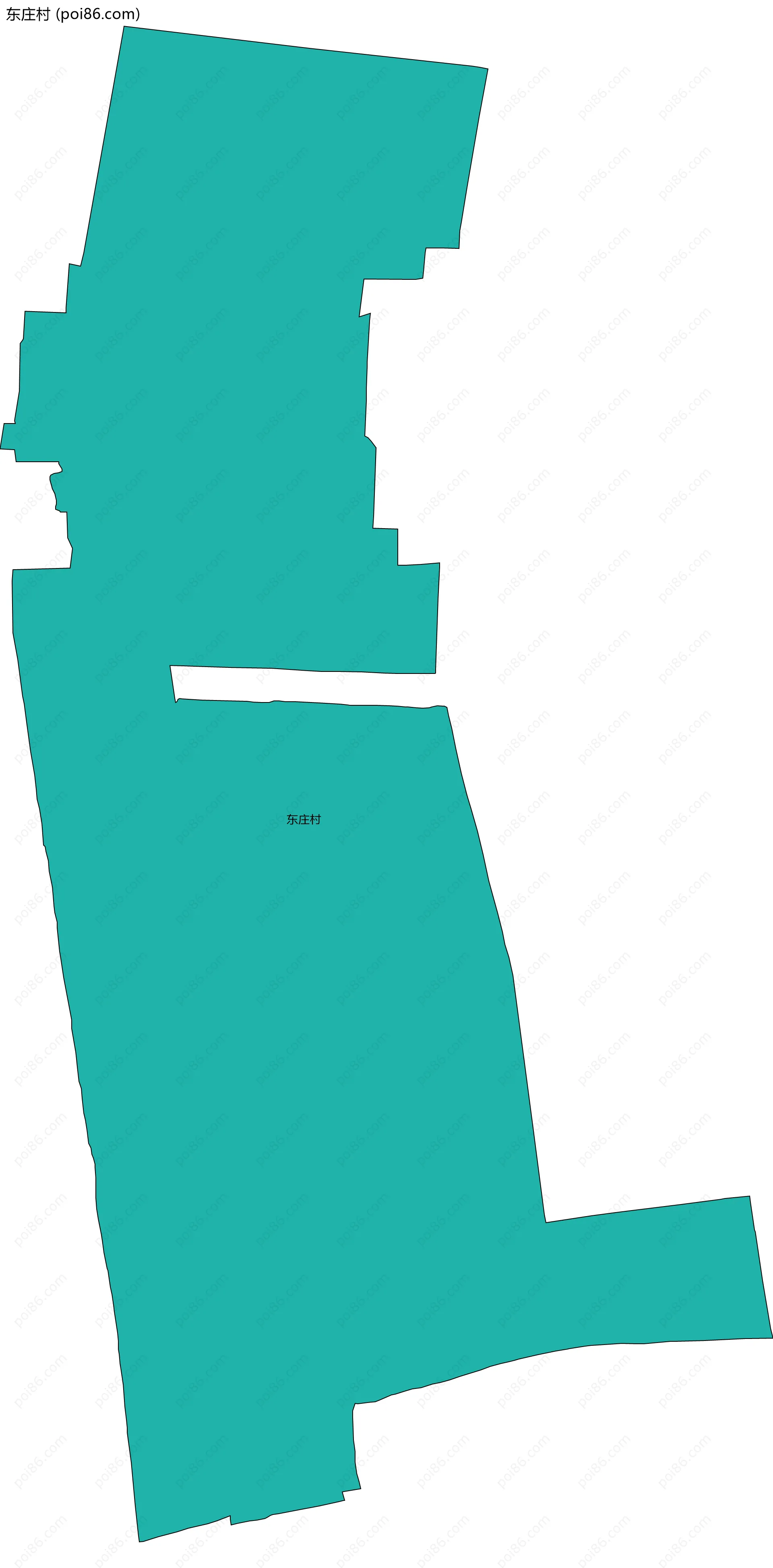 东庄村边界地图