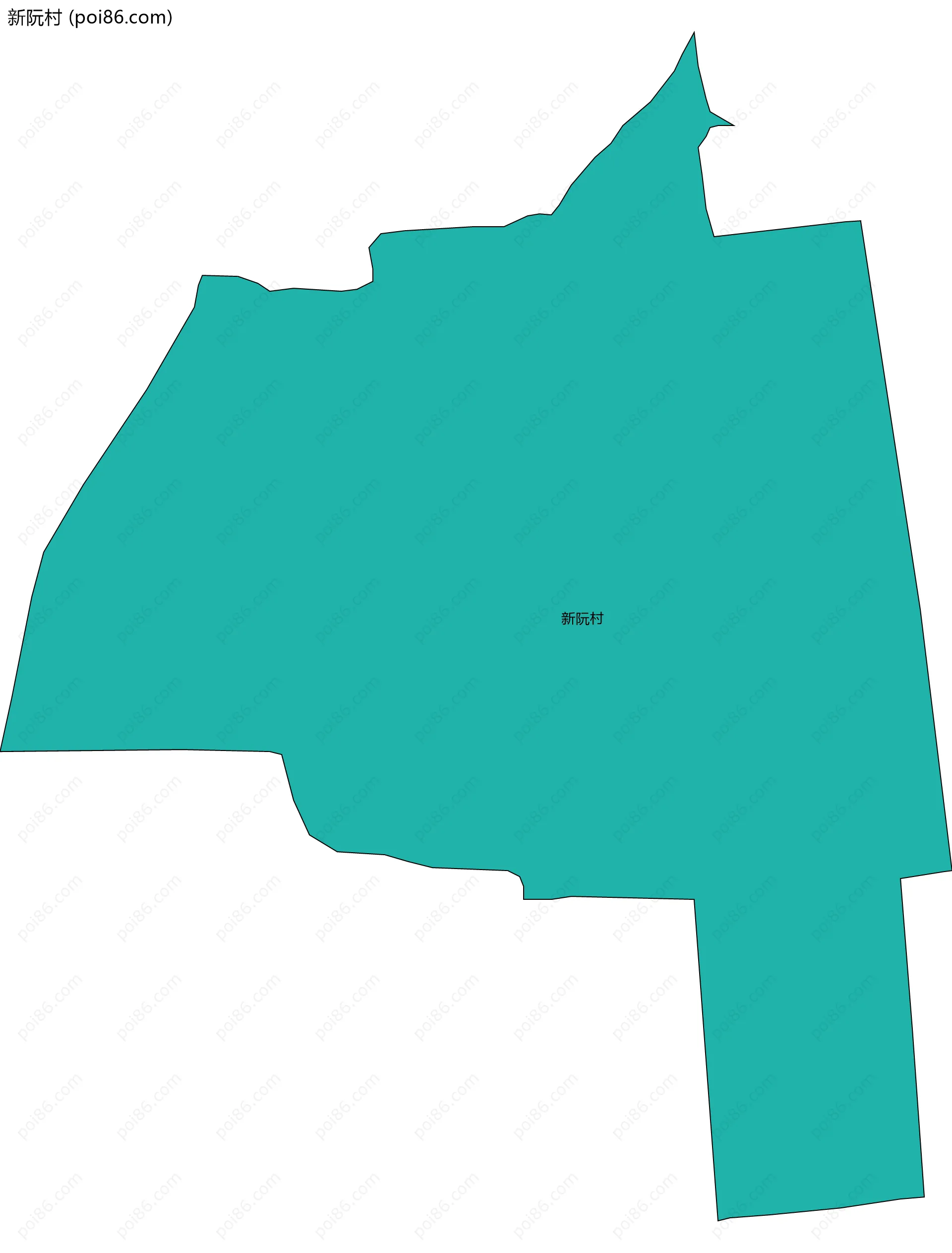 新阮村边界地图