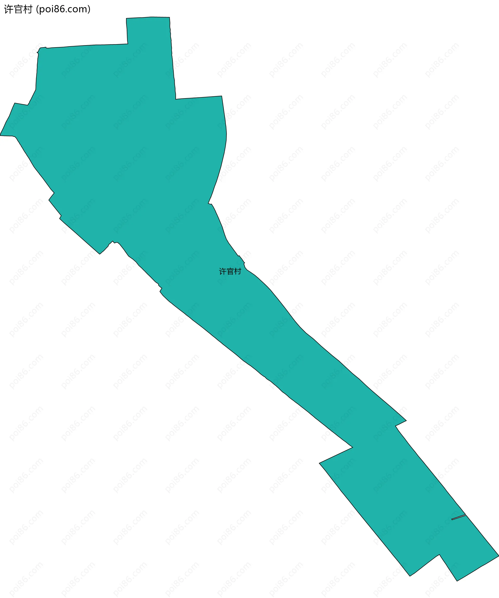 许官村边界地图