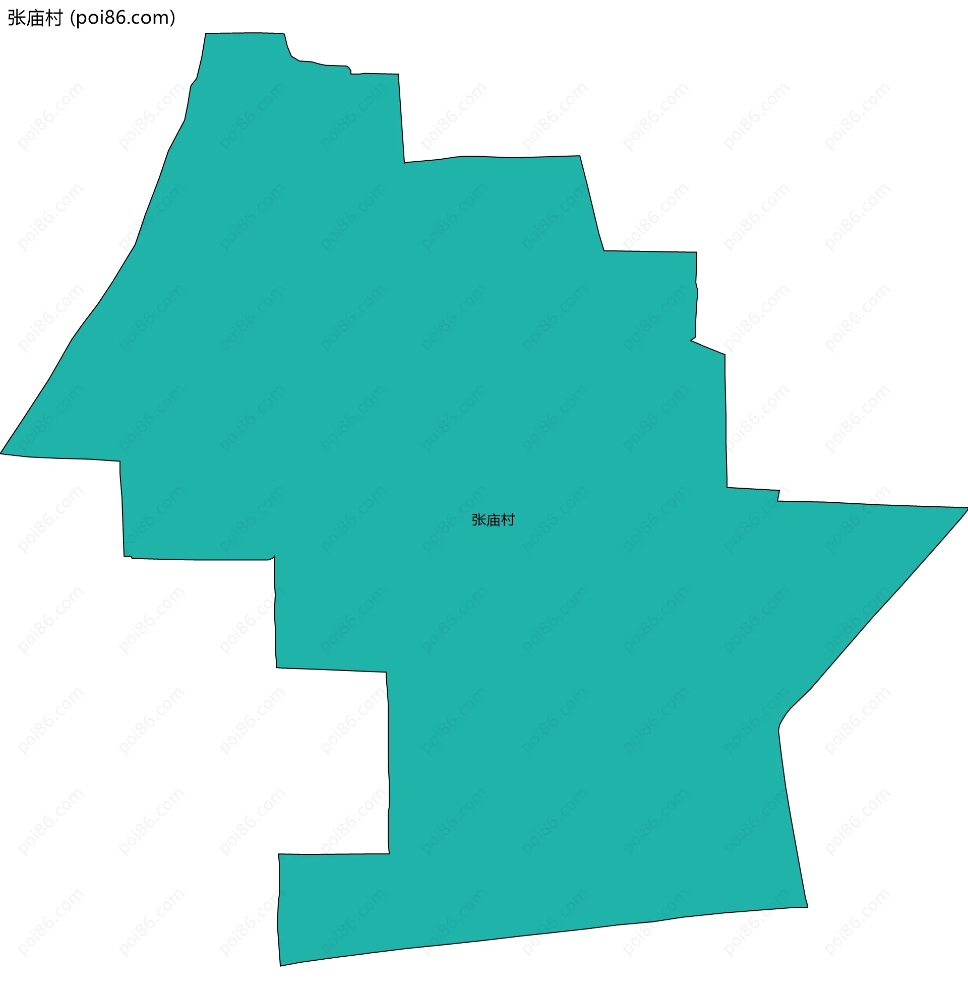 张庙村边界地图