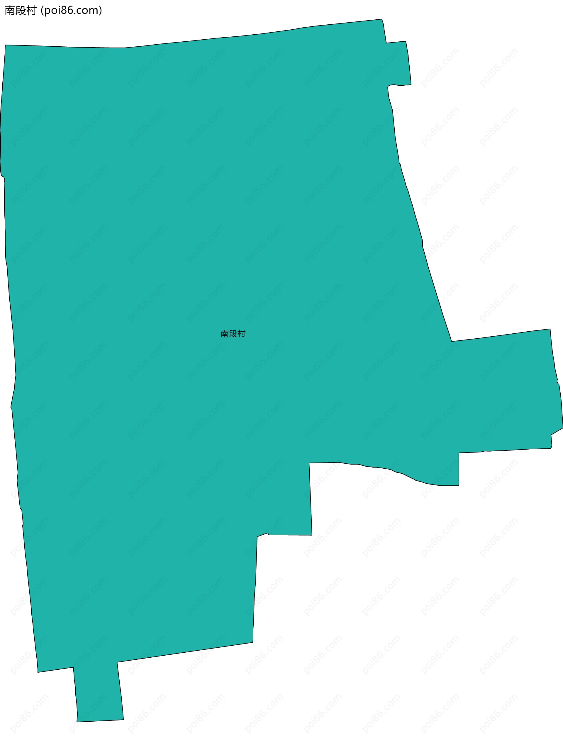 南段村边界地图