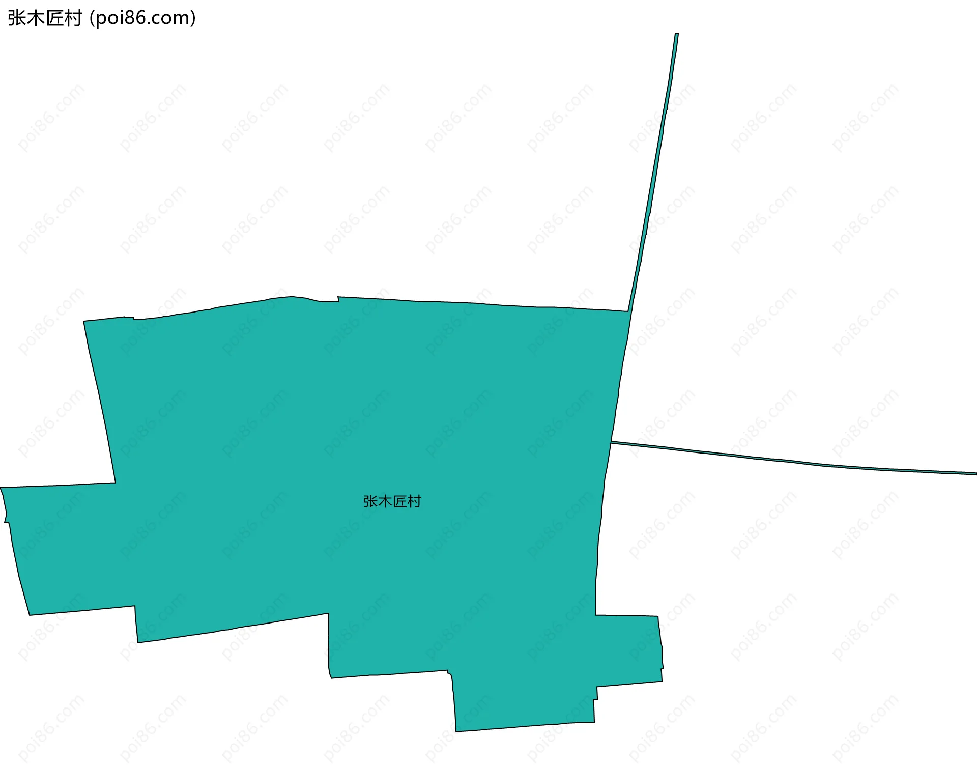 张木匠村边界地图