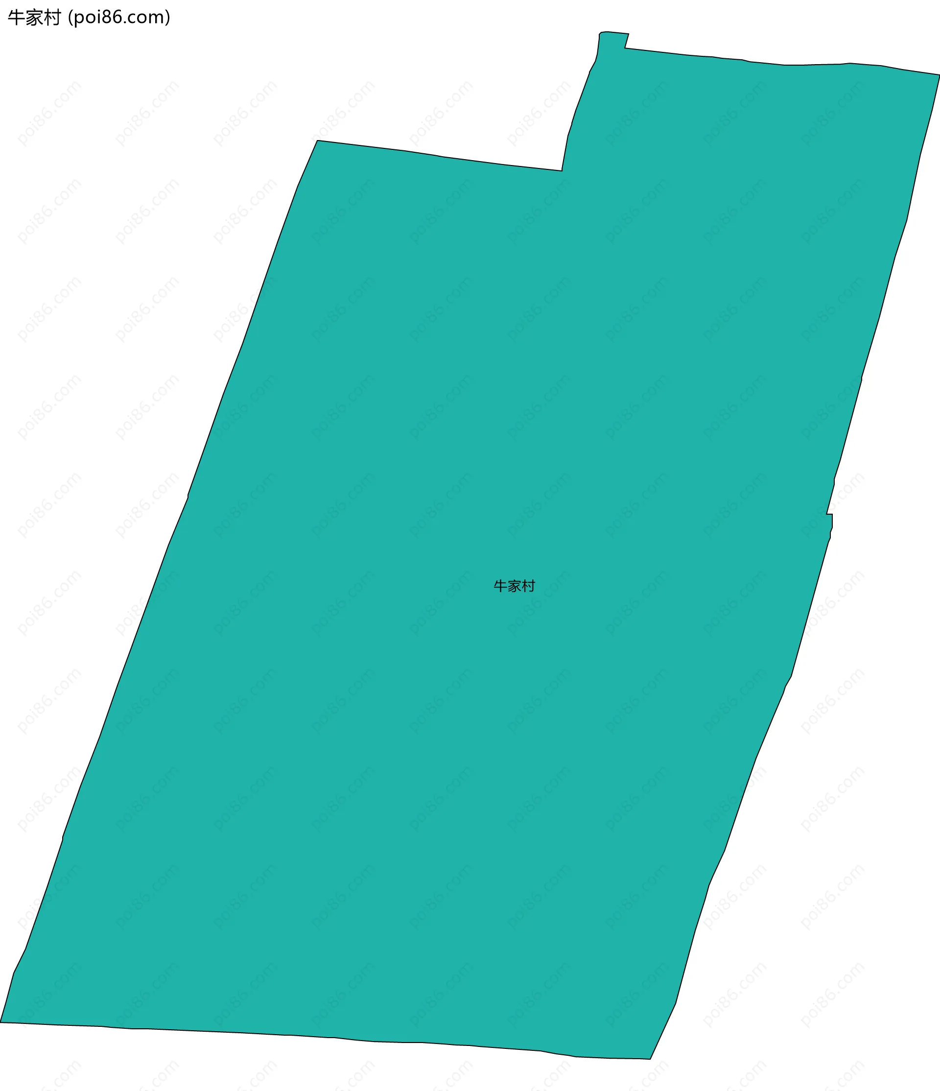 牛家村边界地图