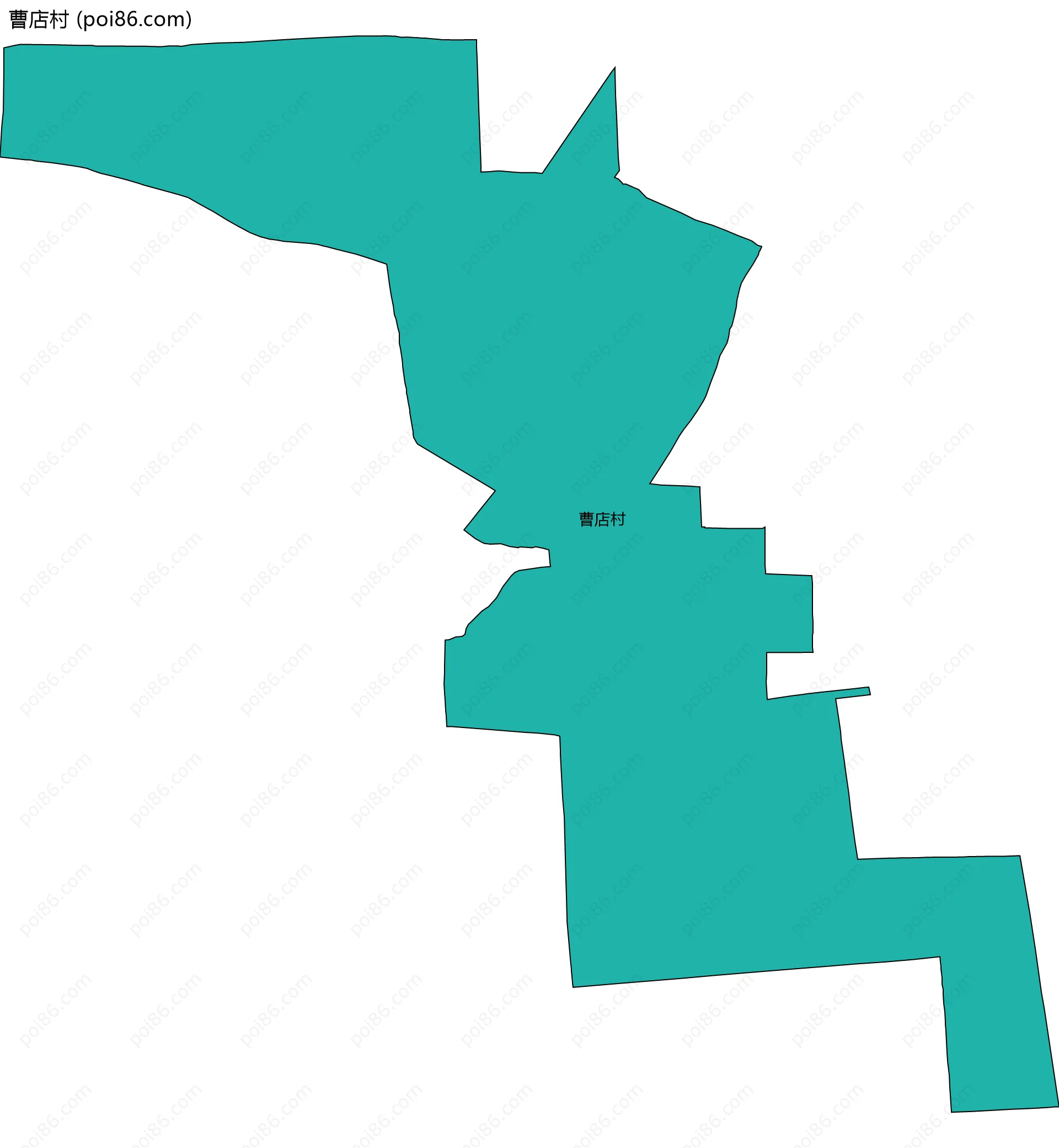 曹店村边界地图