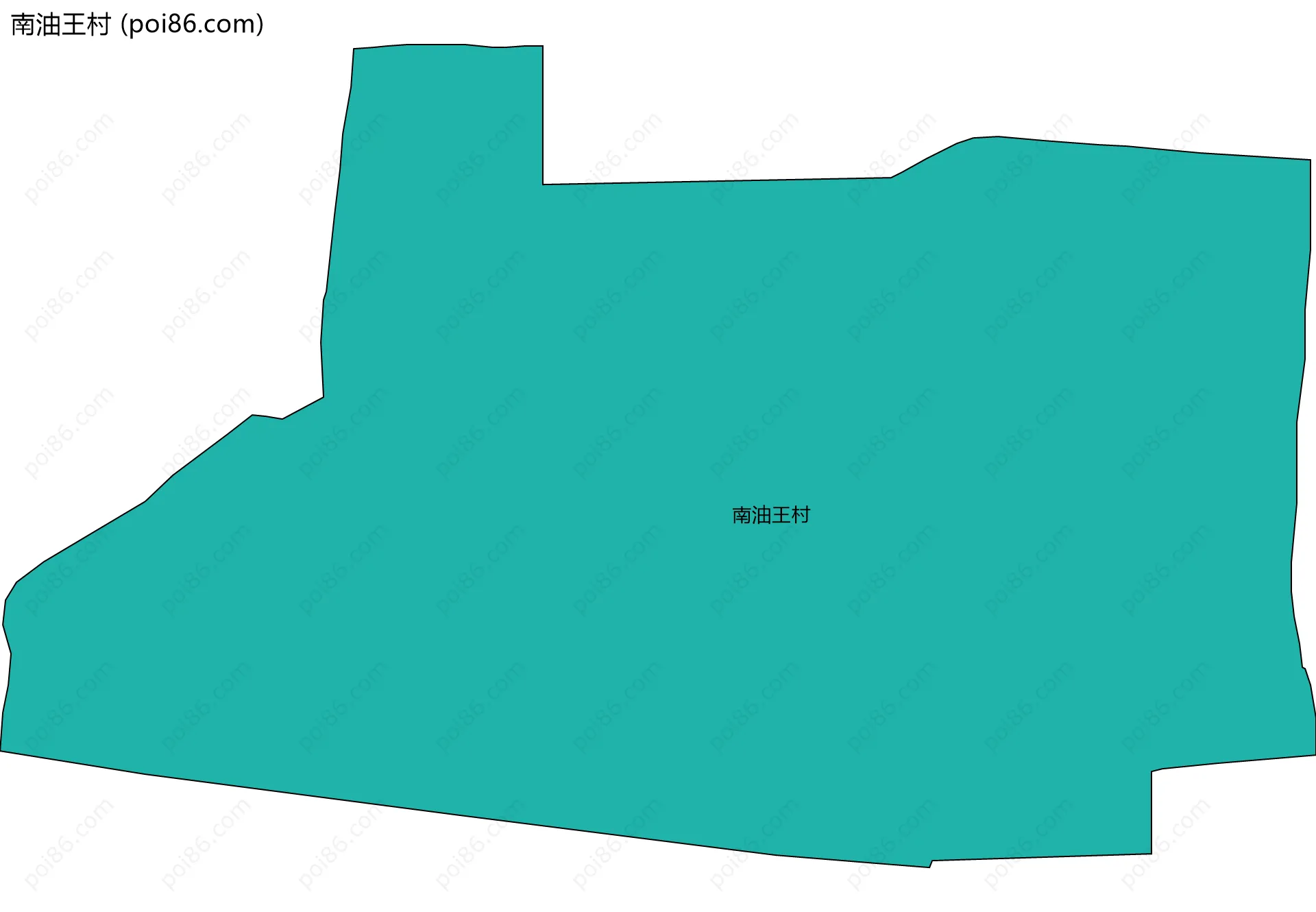 南油王村边界地图