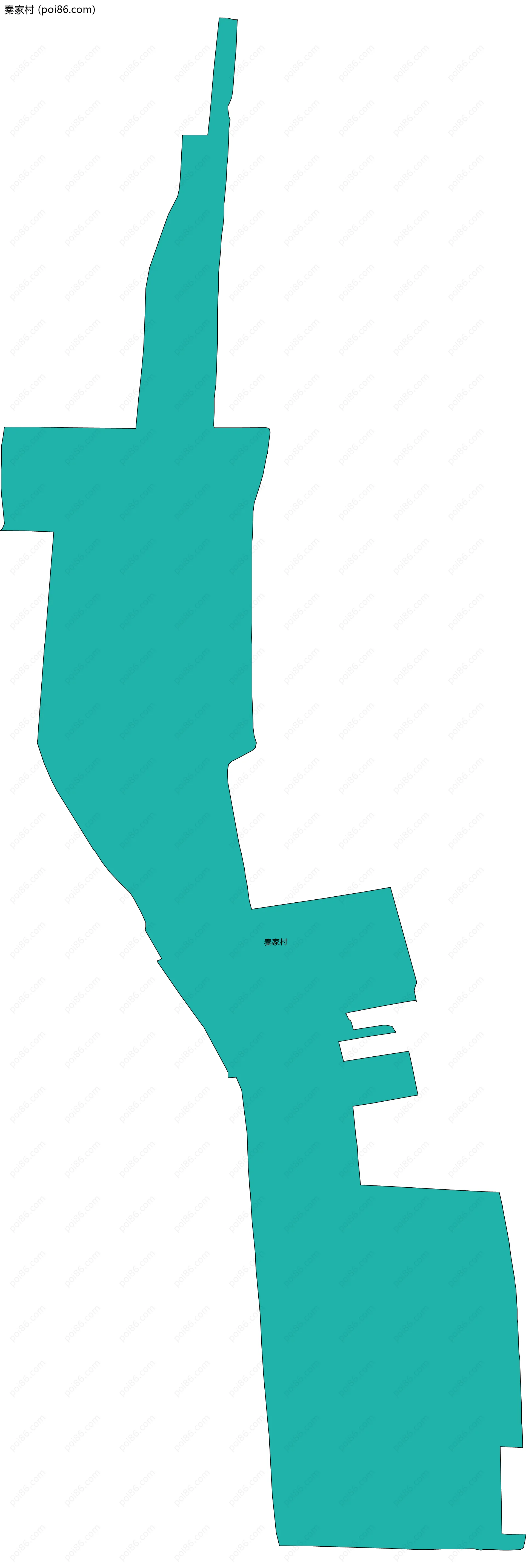 秦家村边界地图