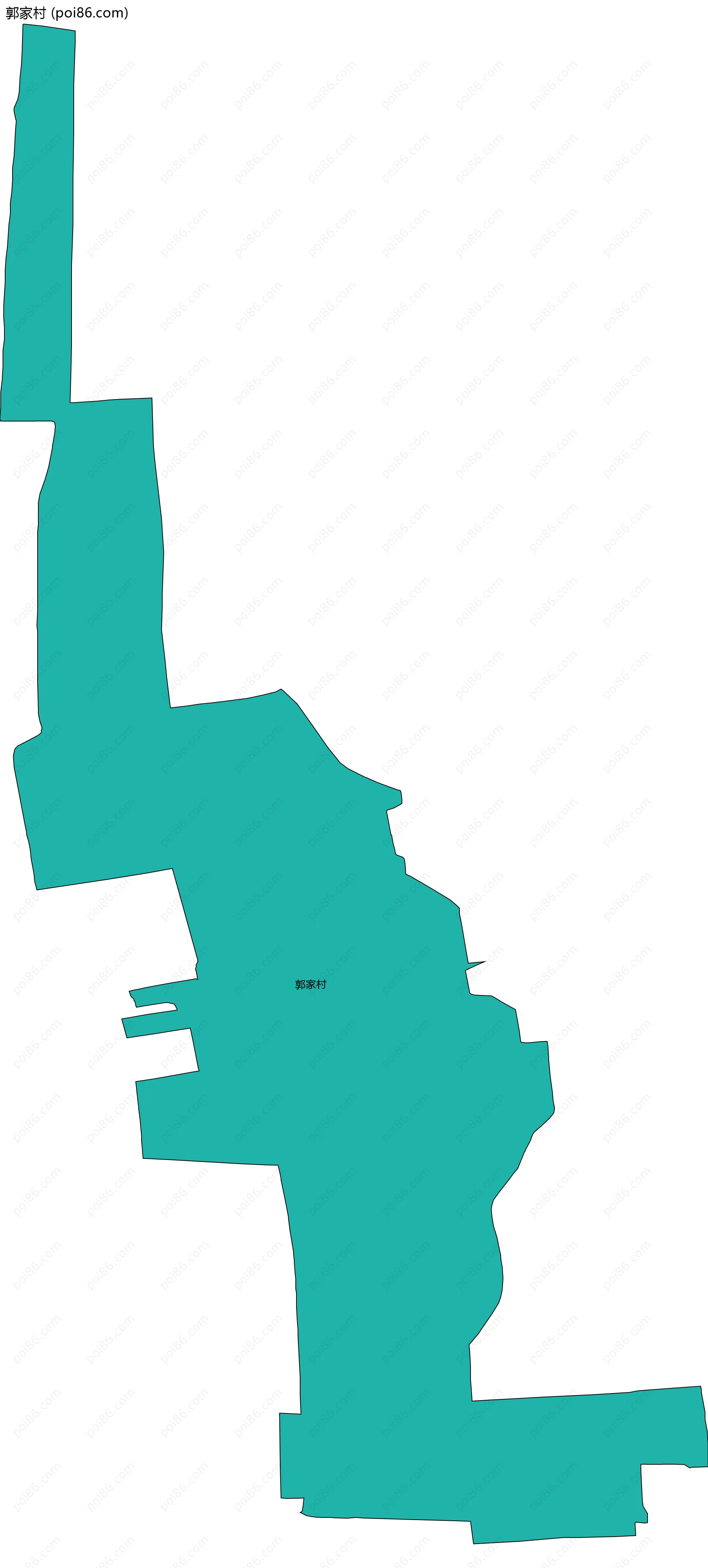 郭家村边界地图