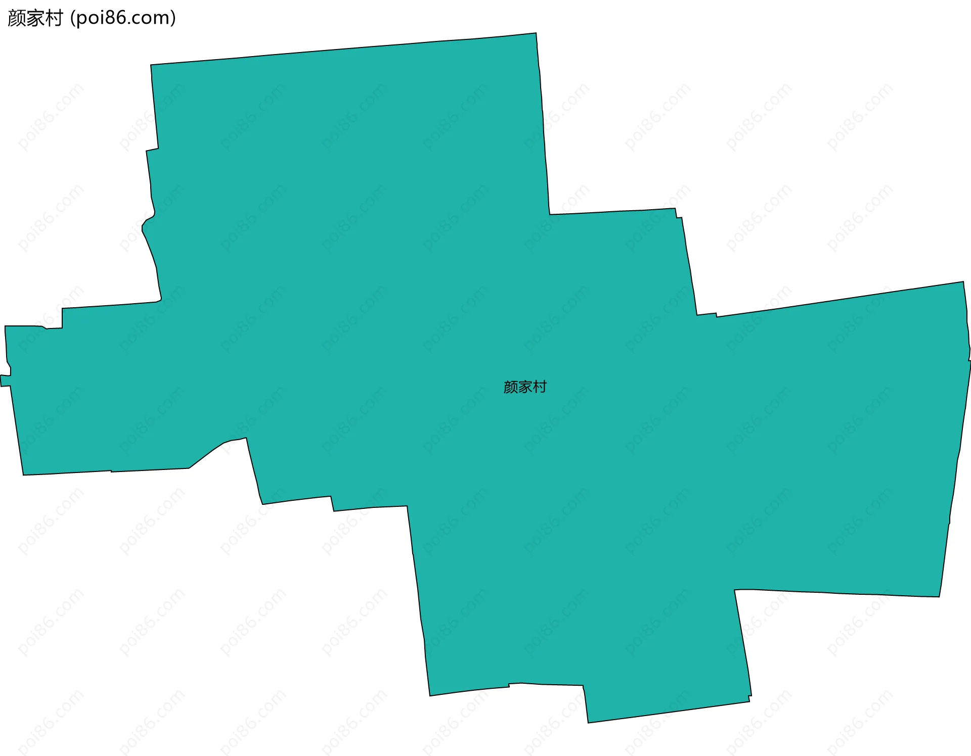 颜家村边界地图