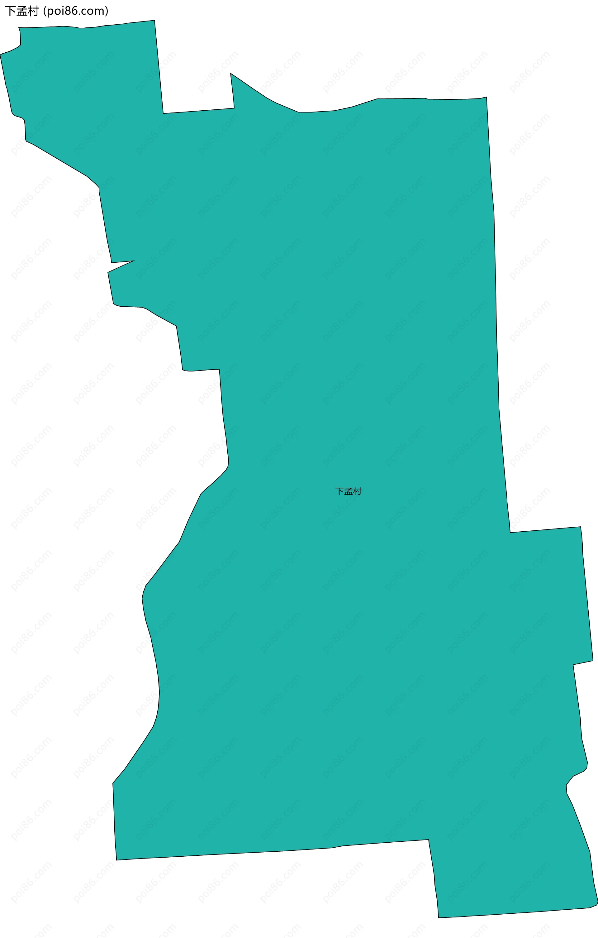 下孟村边界地图