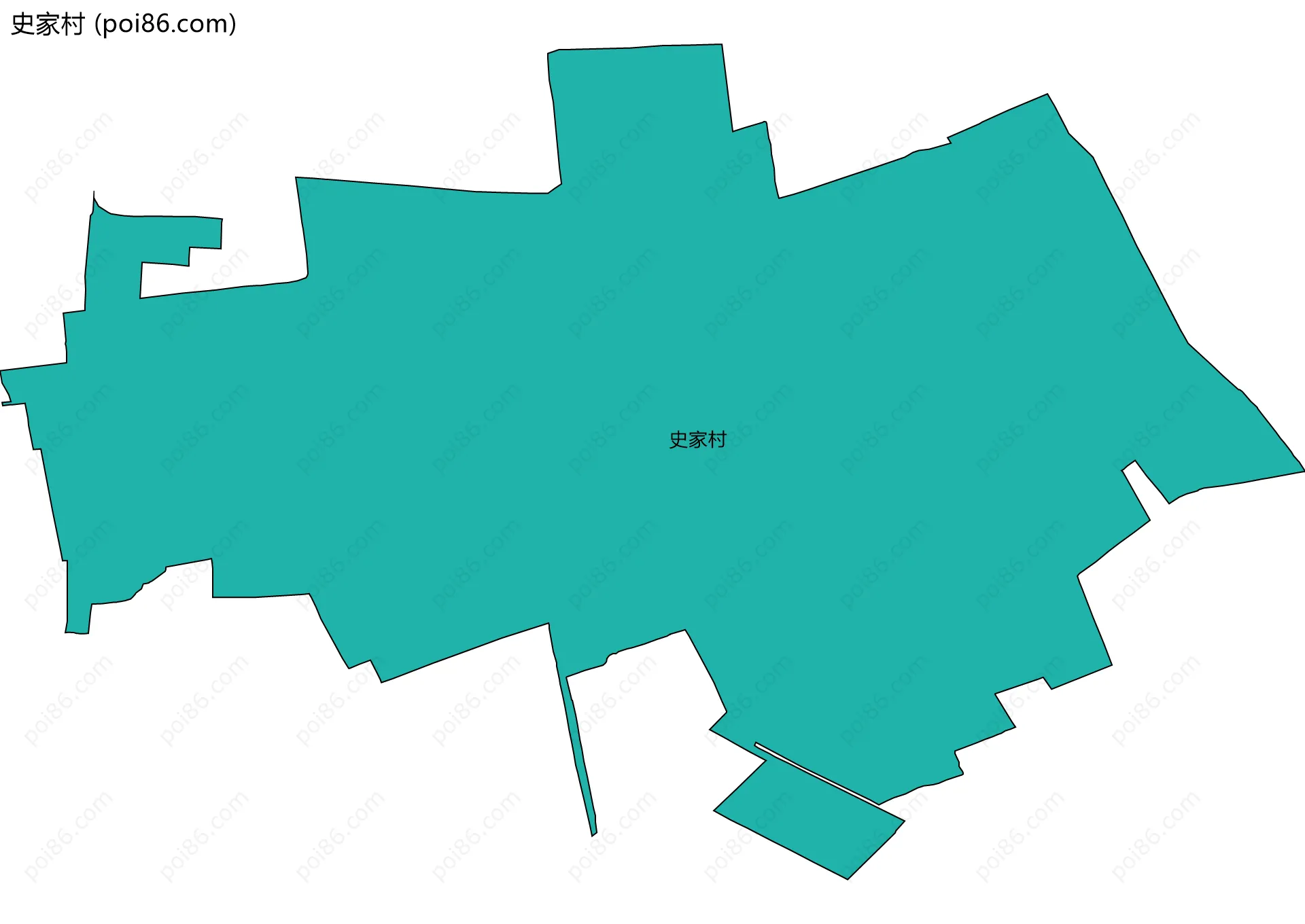 史家村边界地图