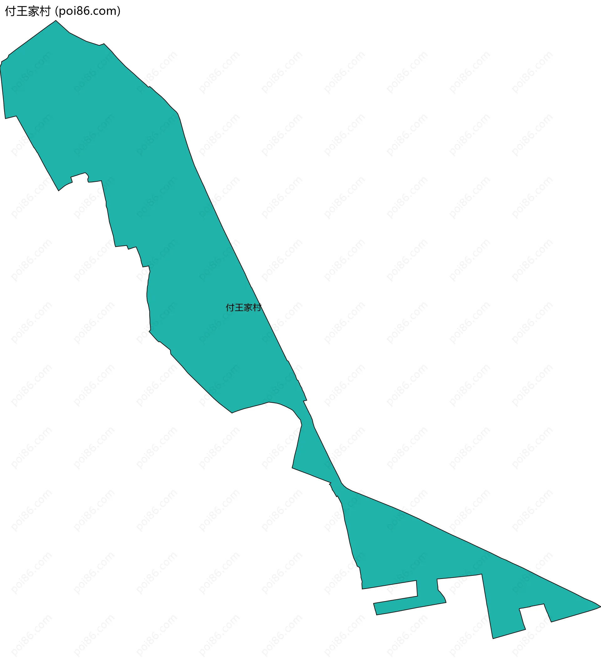 付王家村边界地图