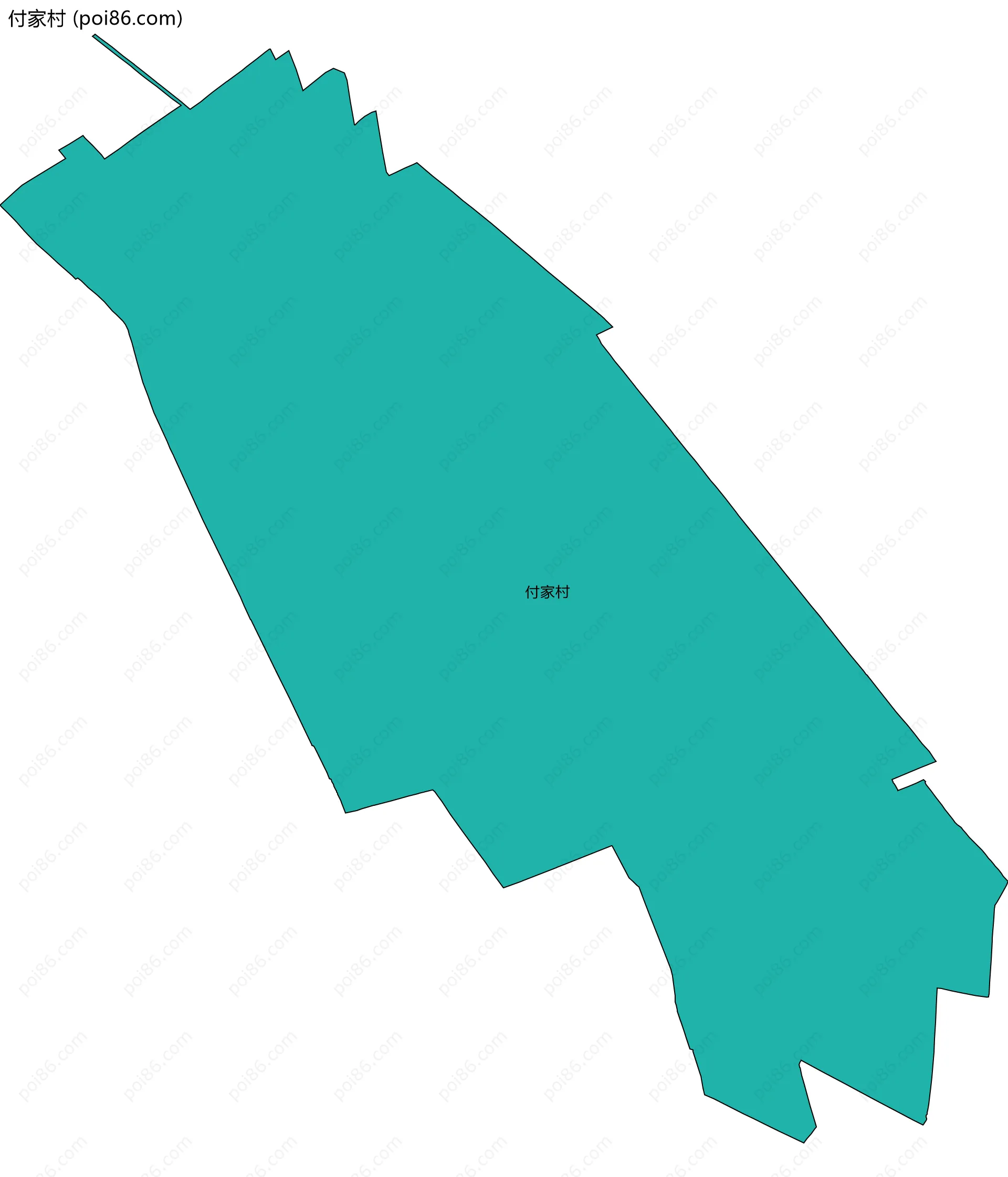 付家村边界地图