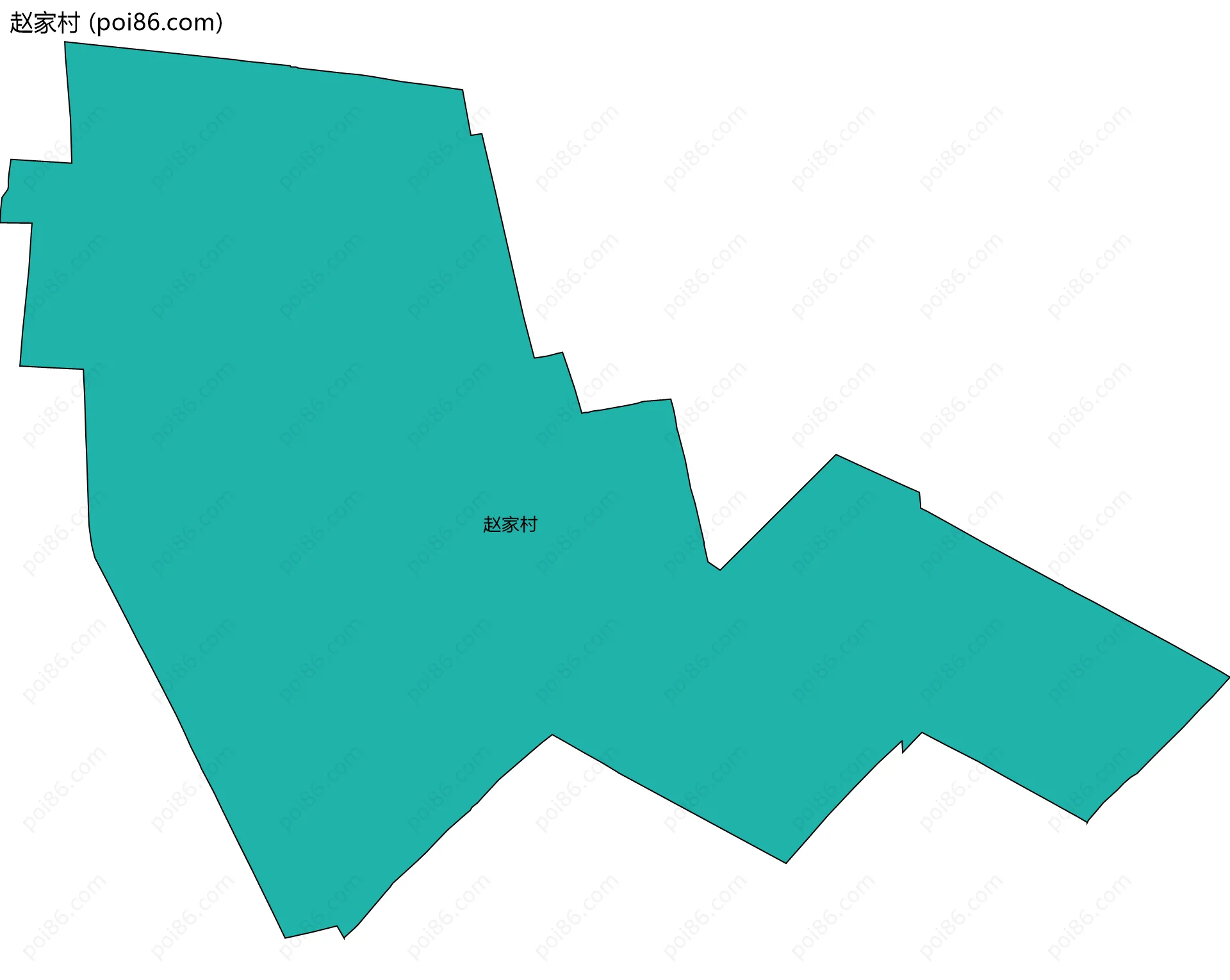 赵家村边界地图
