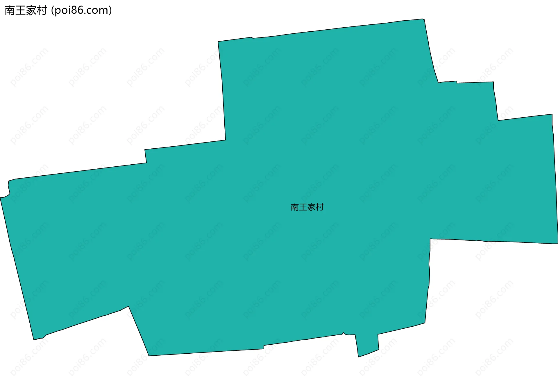 南王家村边界地图