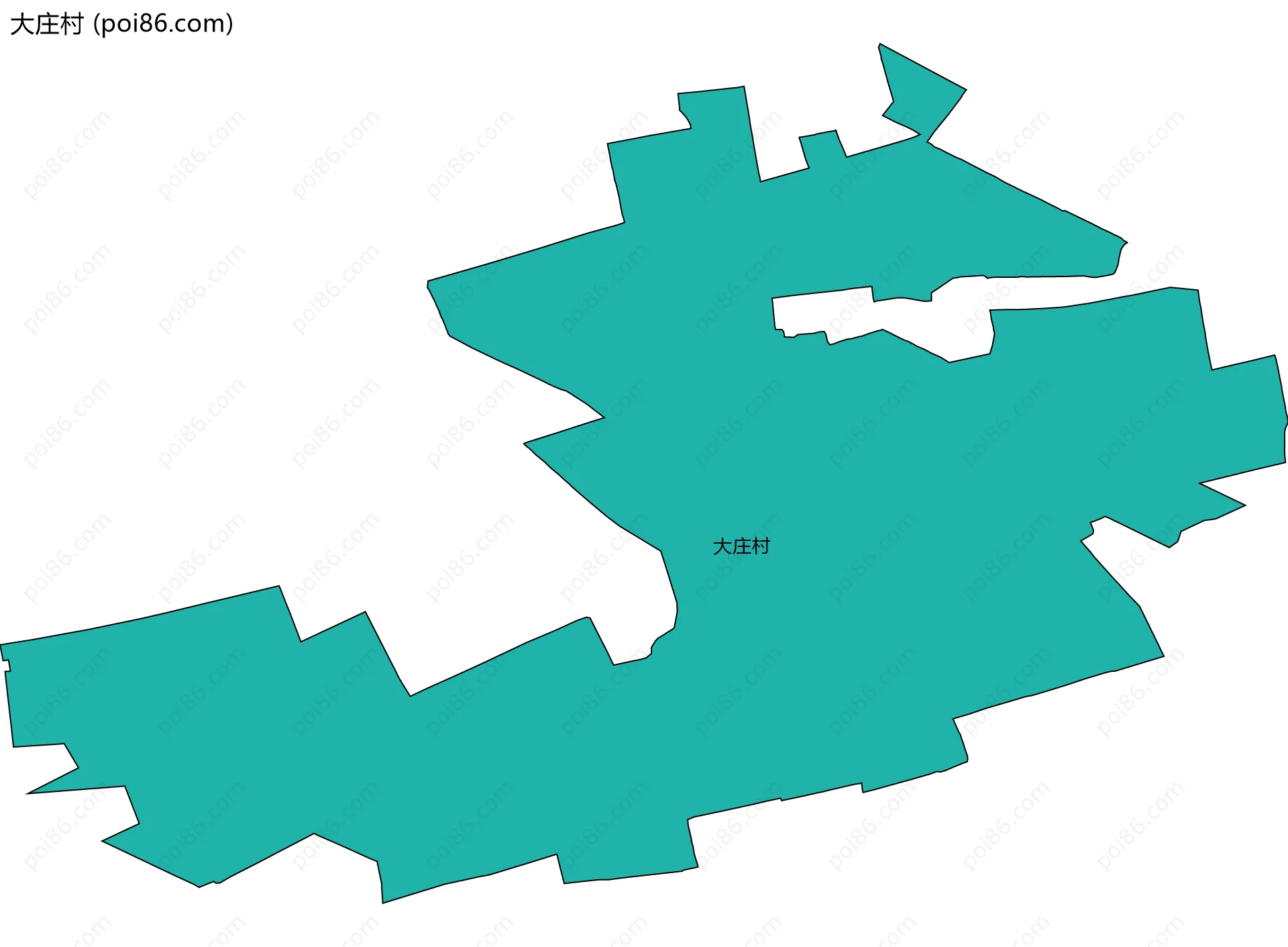 大庄村边界地图
