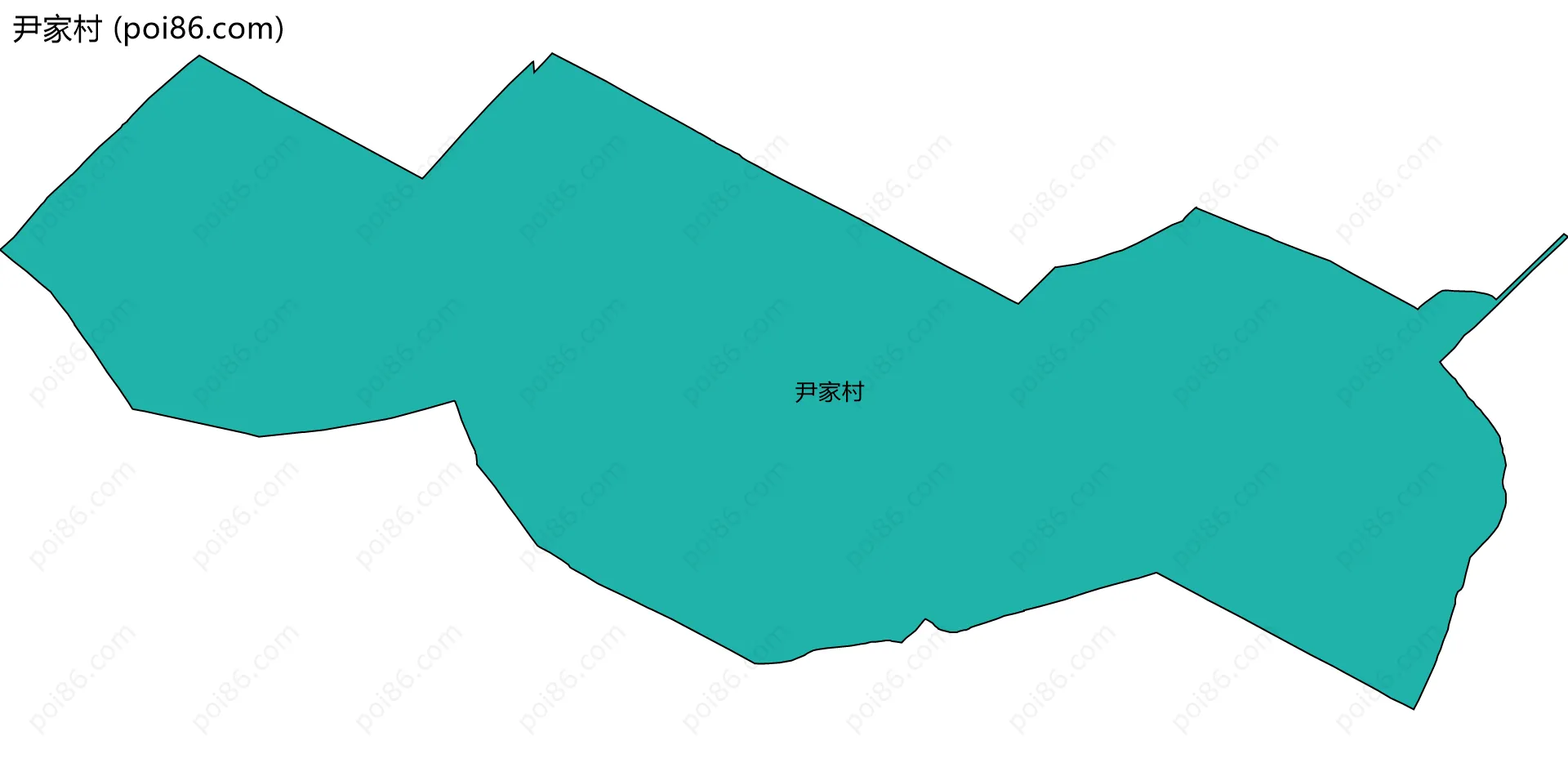 尹家村边界地图