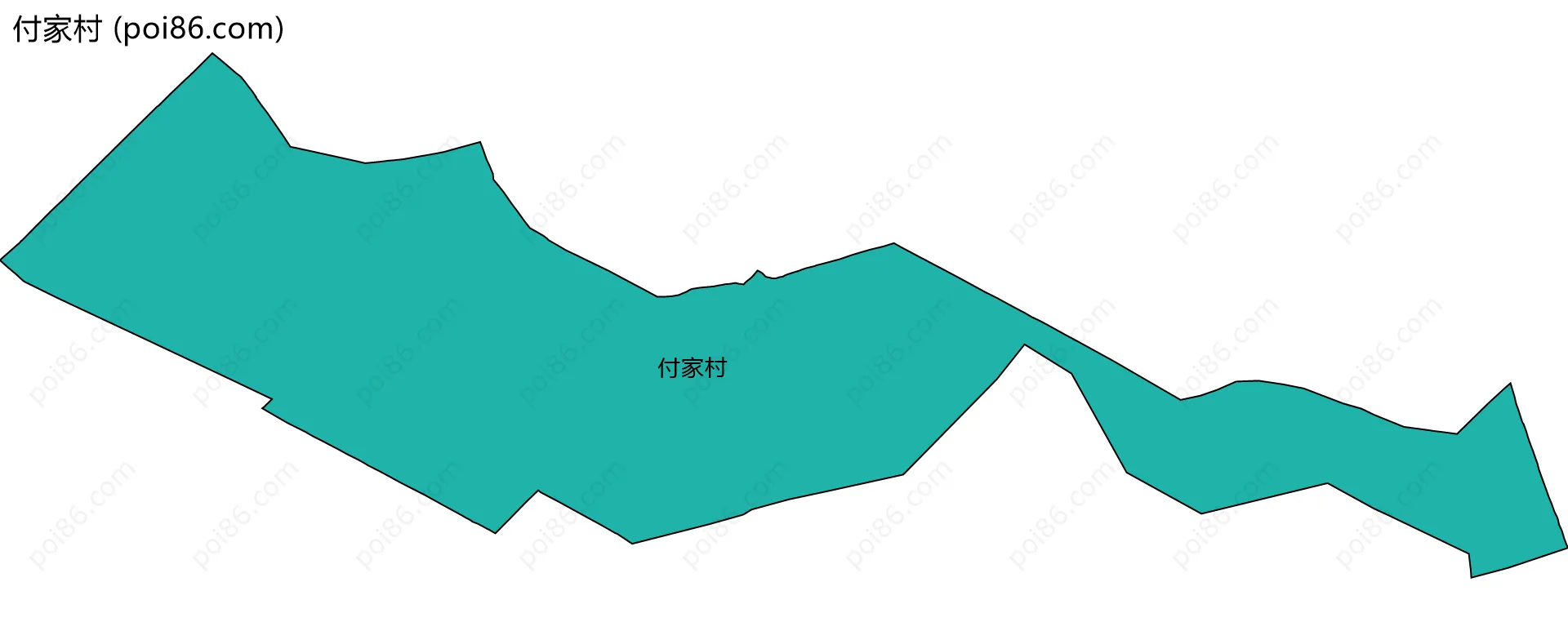 付家村边界地图