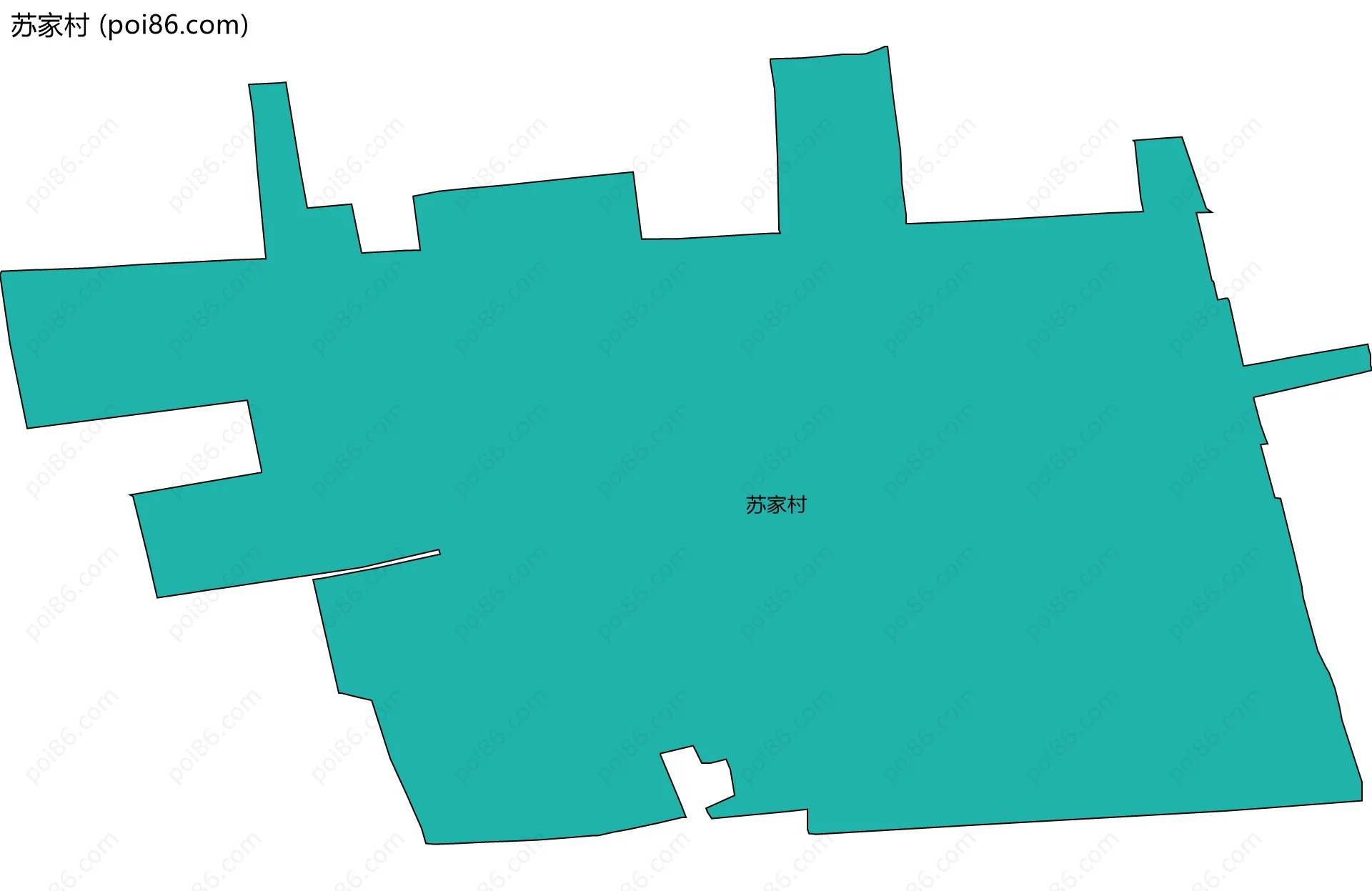 苏家村边界地图