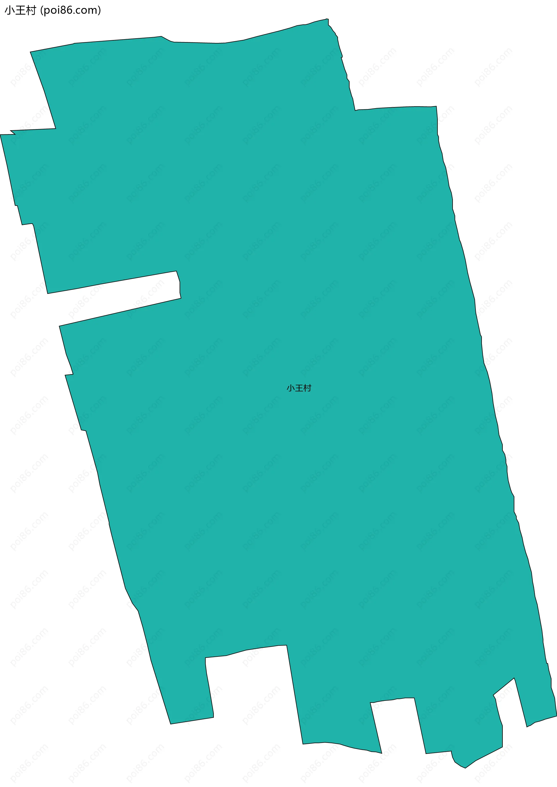 小王村边界地图