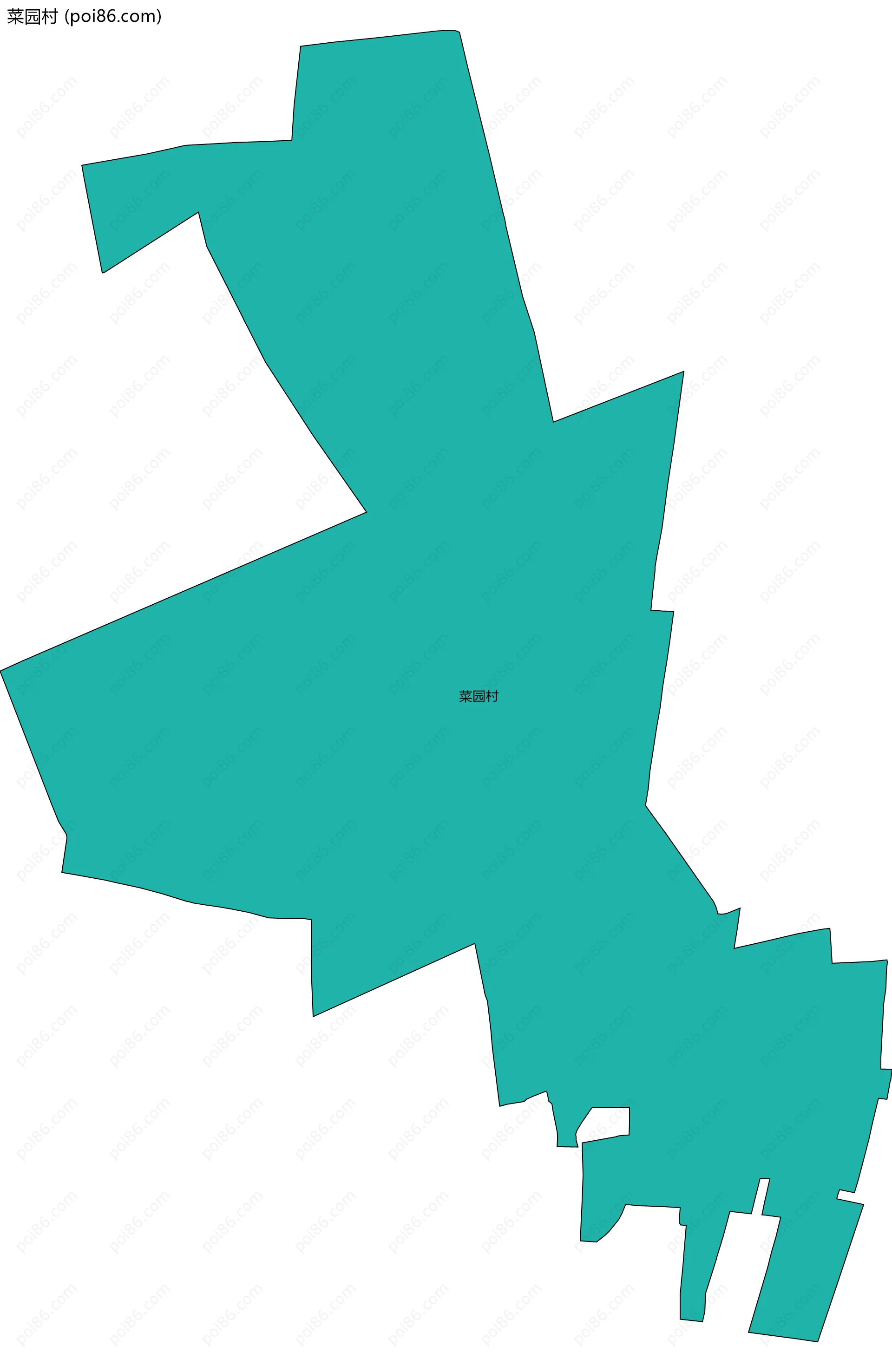 菜园村边界地图