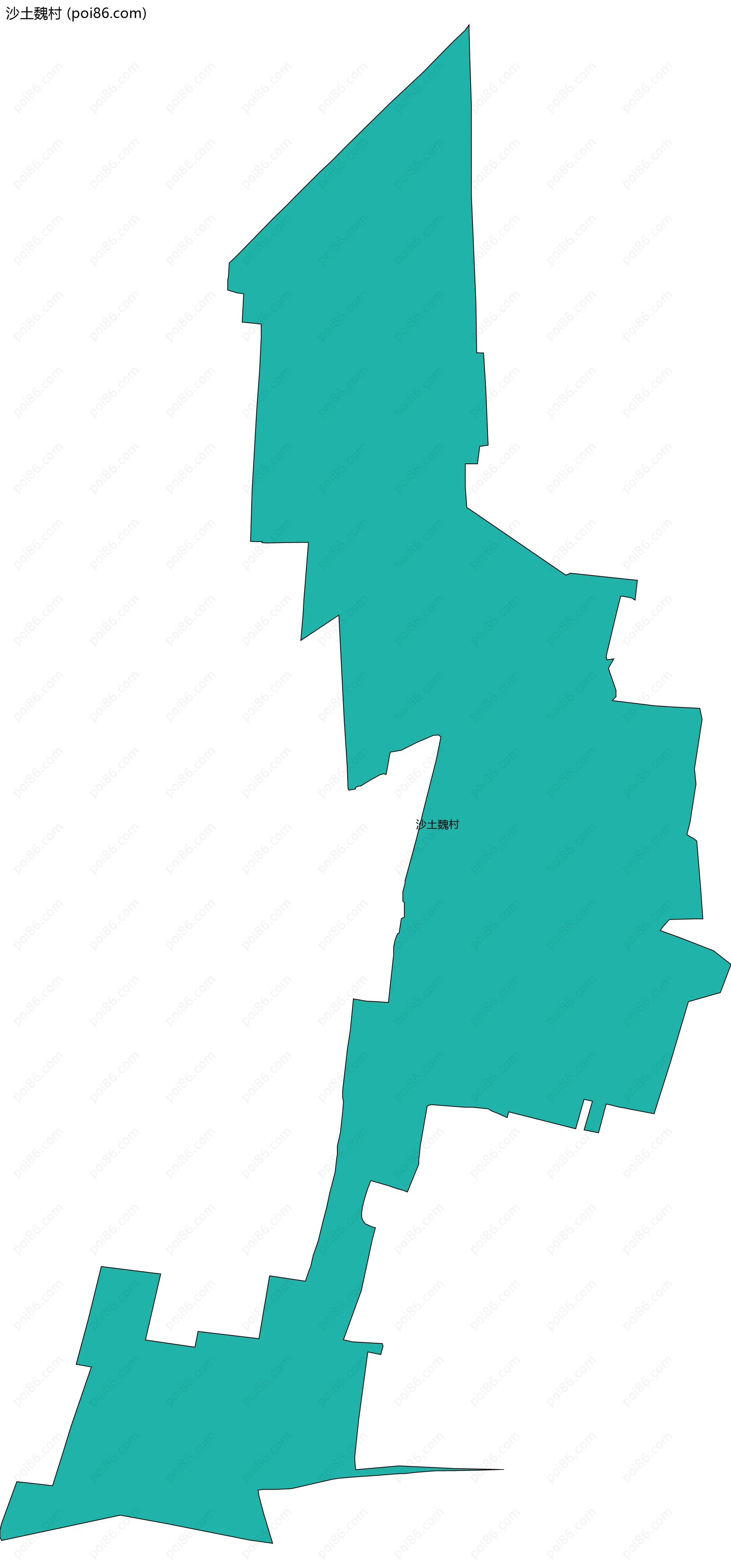 沙土魏村边界地图