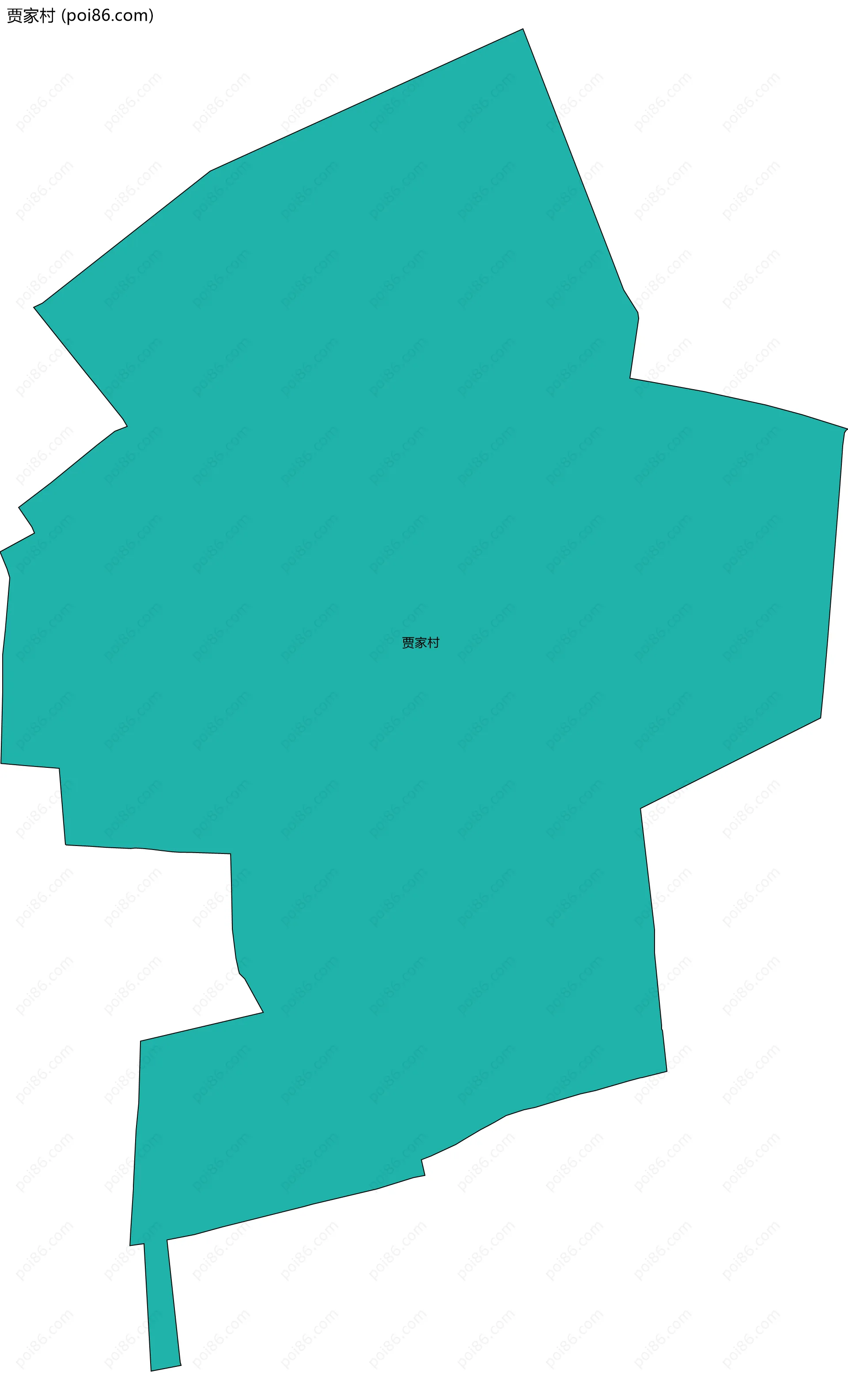 贾家村边界地图