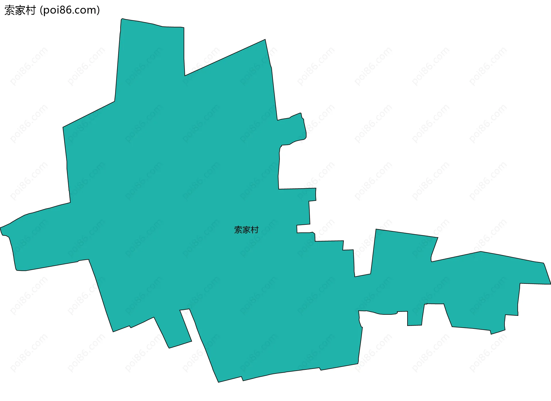 索家村边界地图