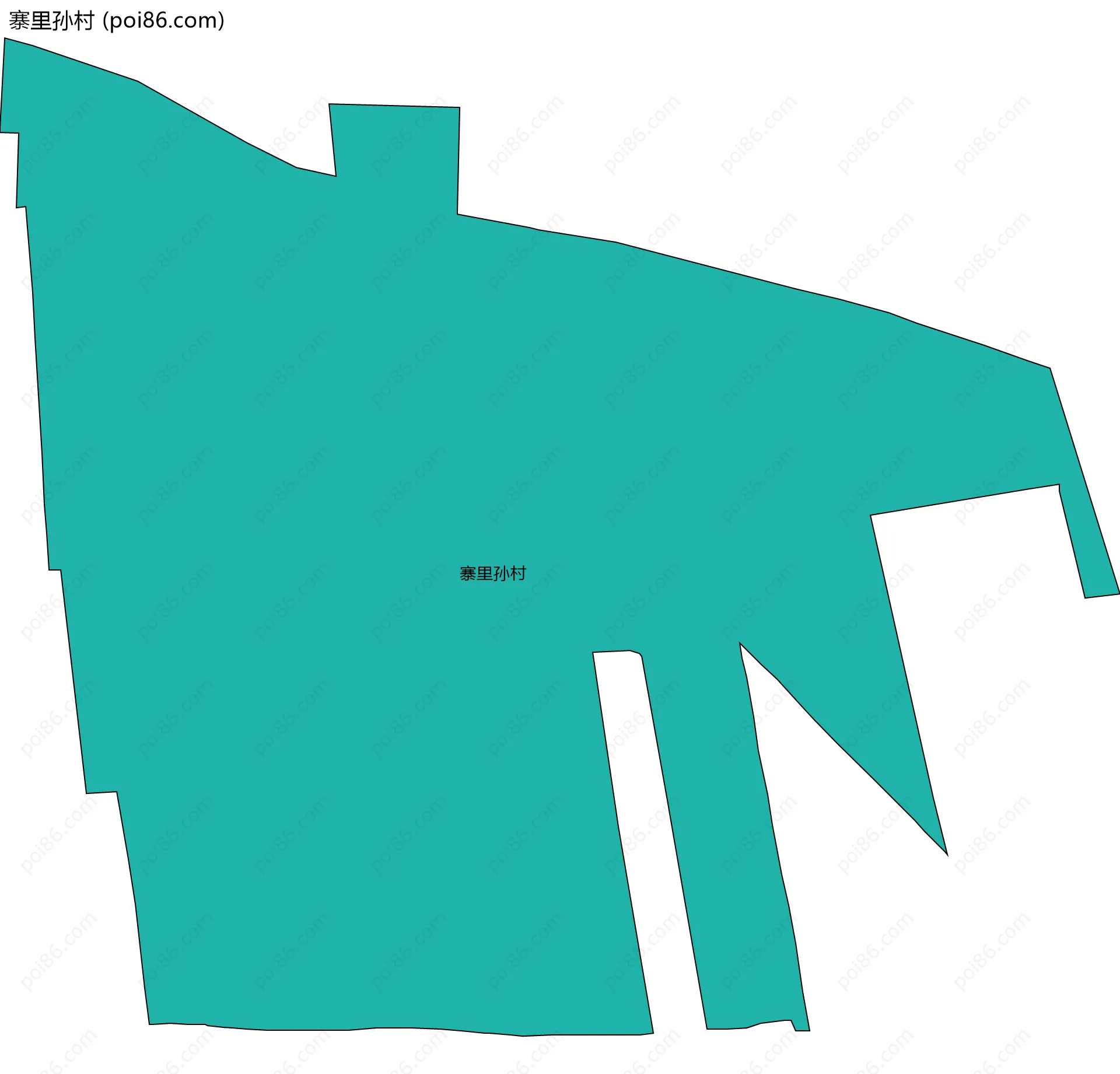 寨里孙村边界地图