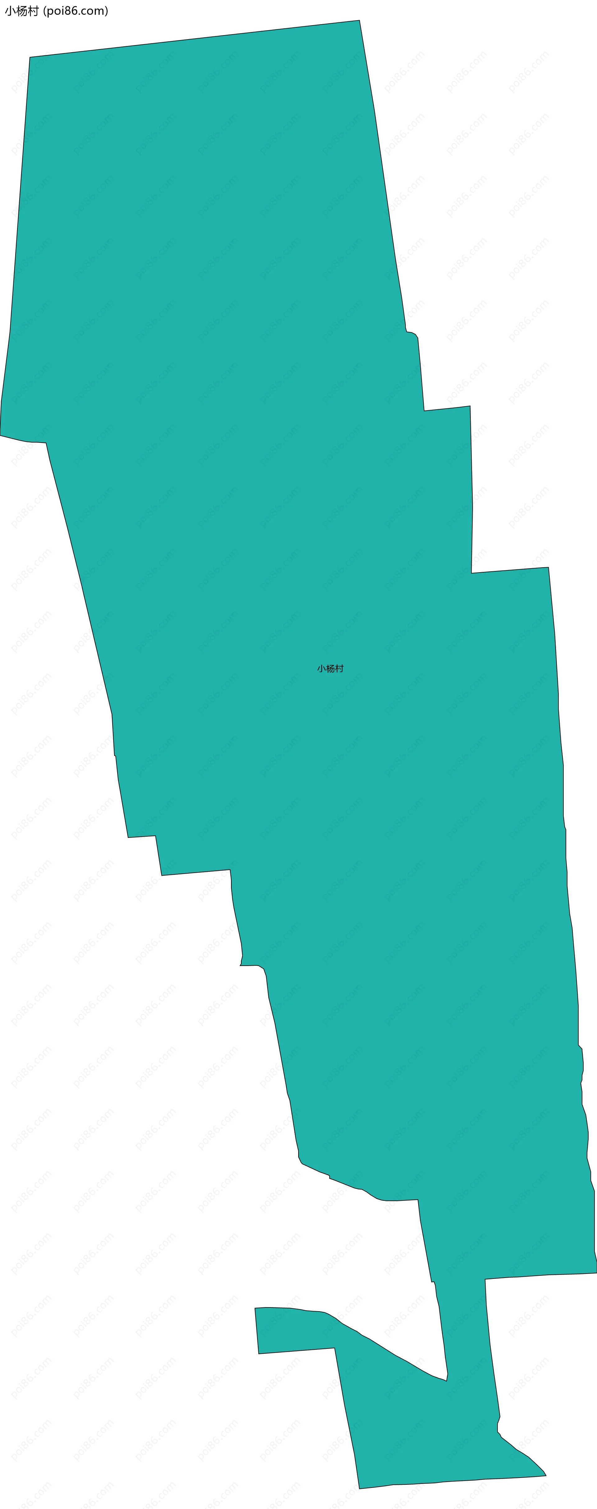 小杨村边界地图