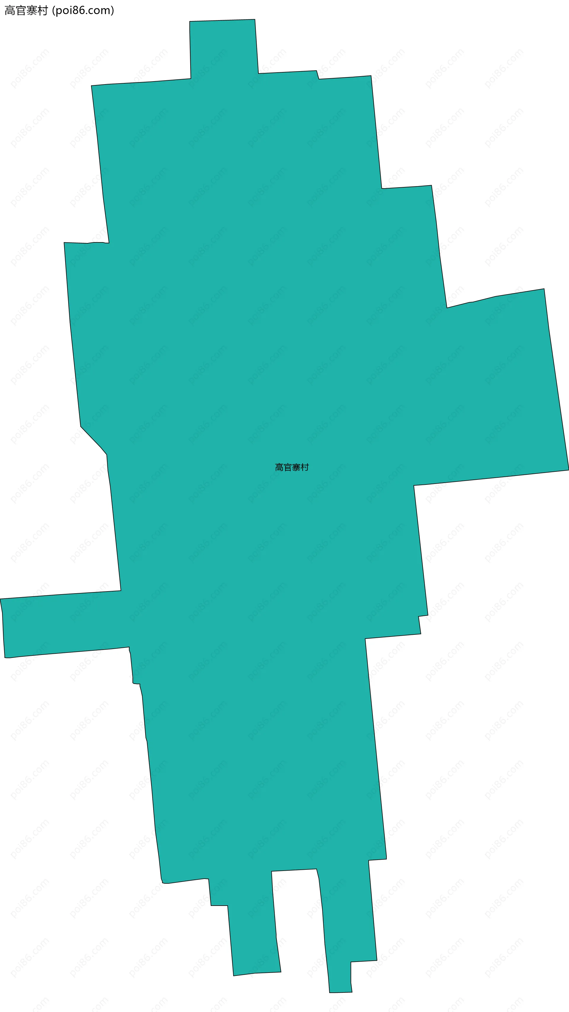 高官寨村边界地图