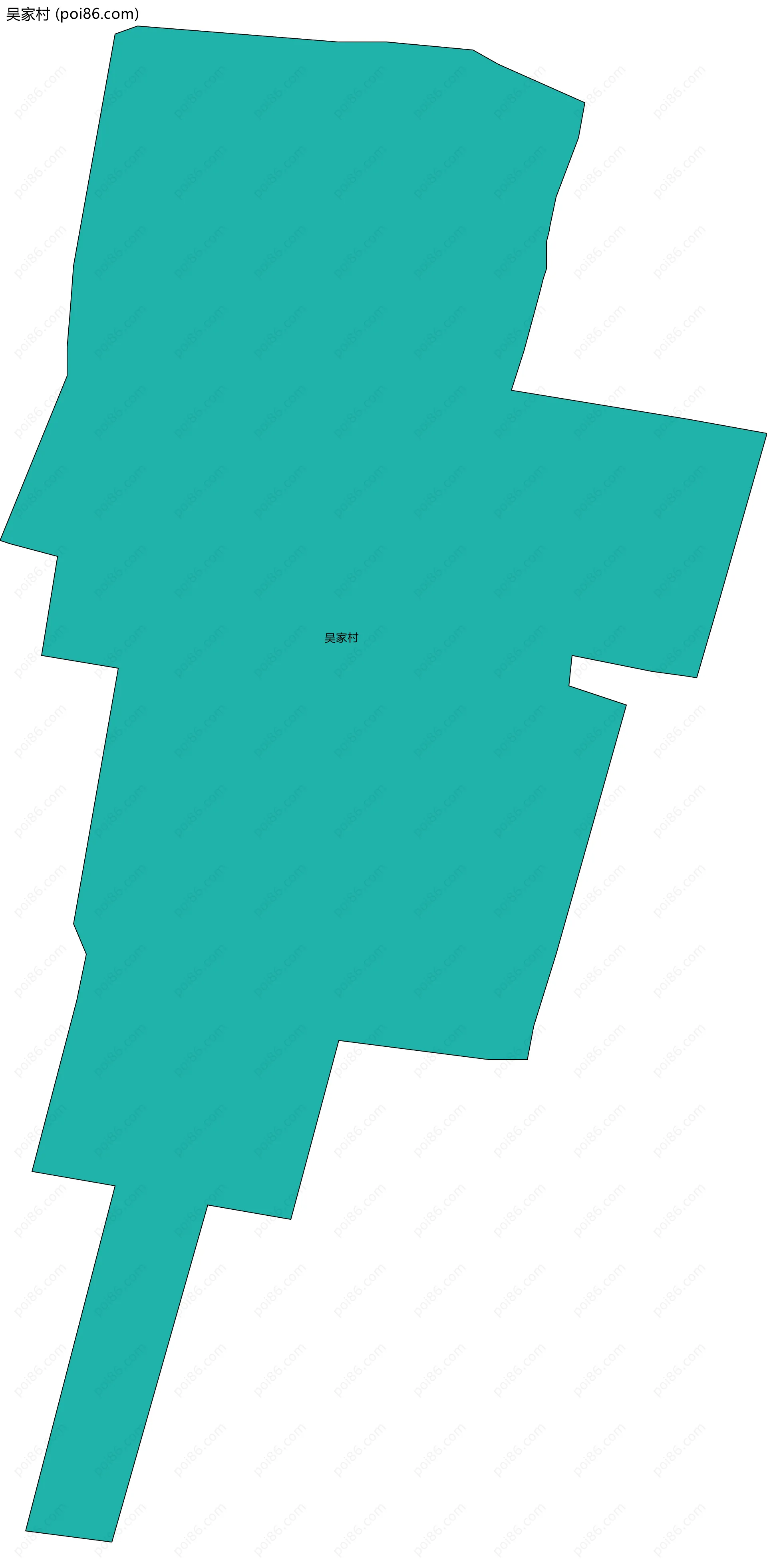 吴家村边界地图