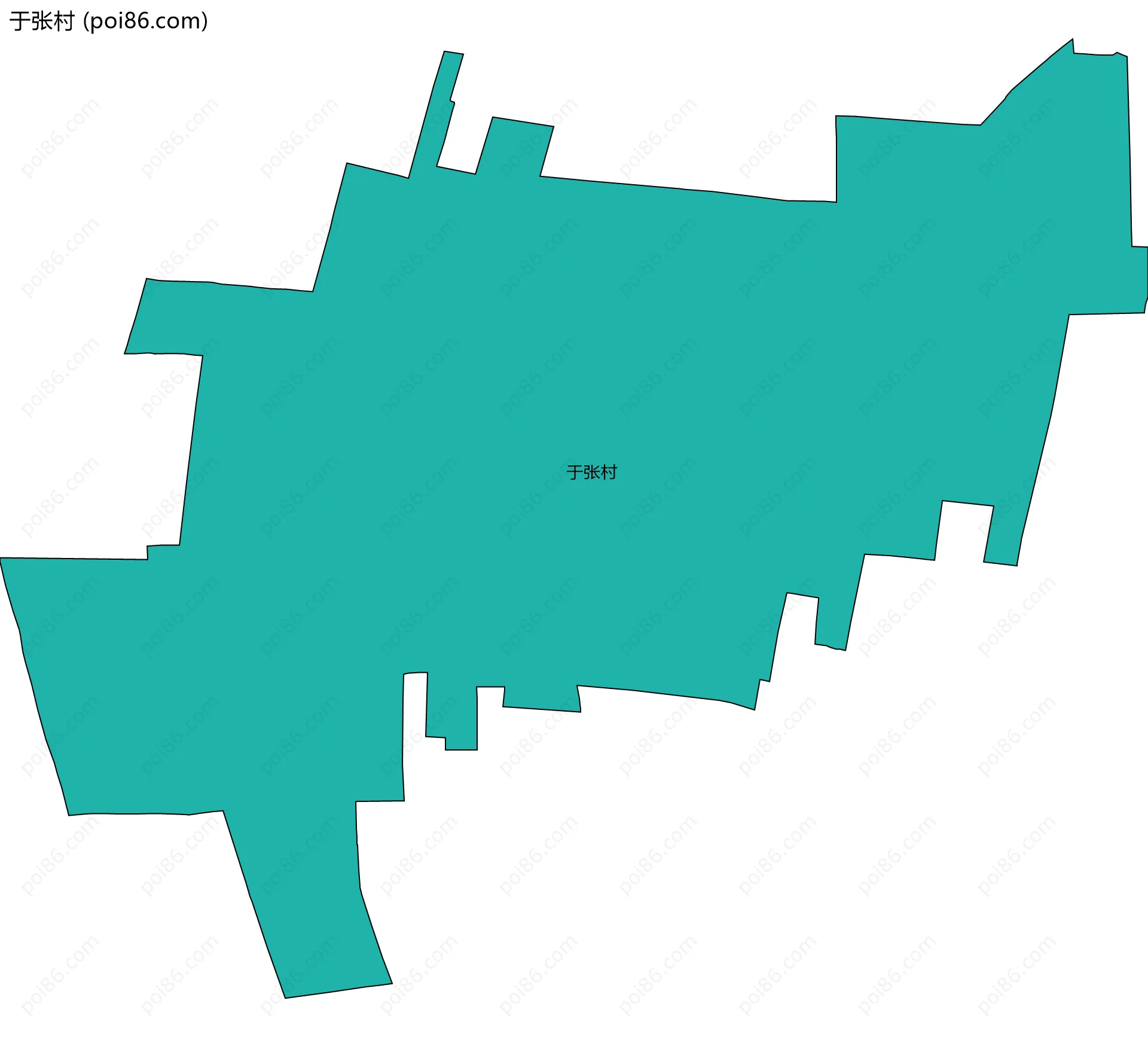 于张村边界地图