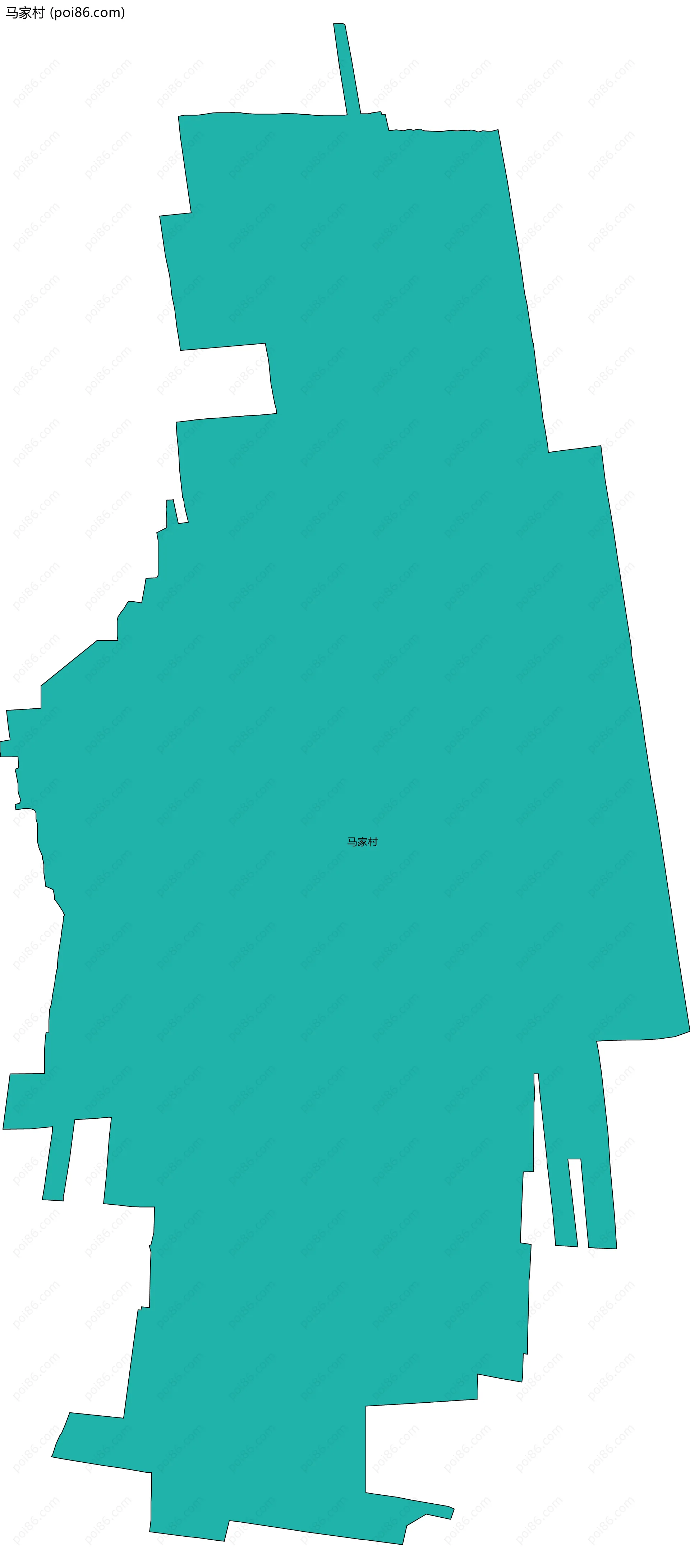 马家村边界地图