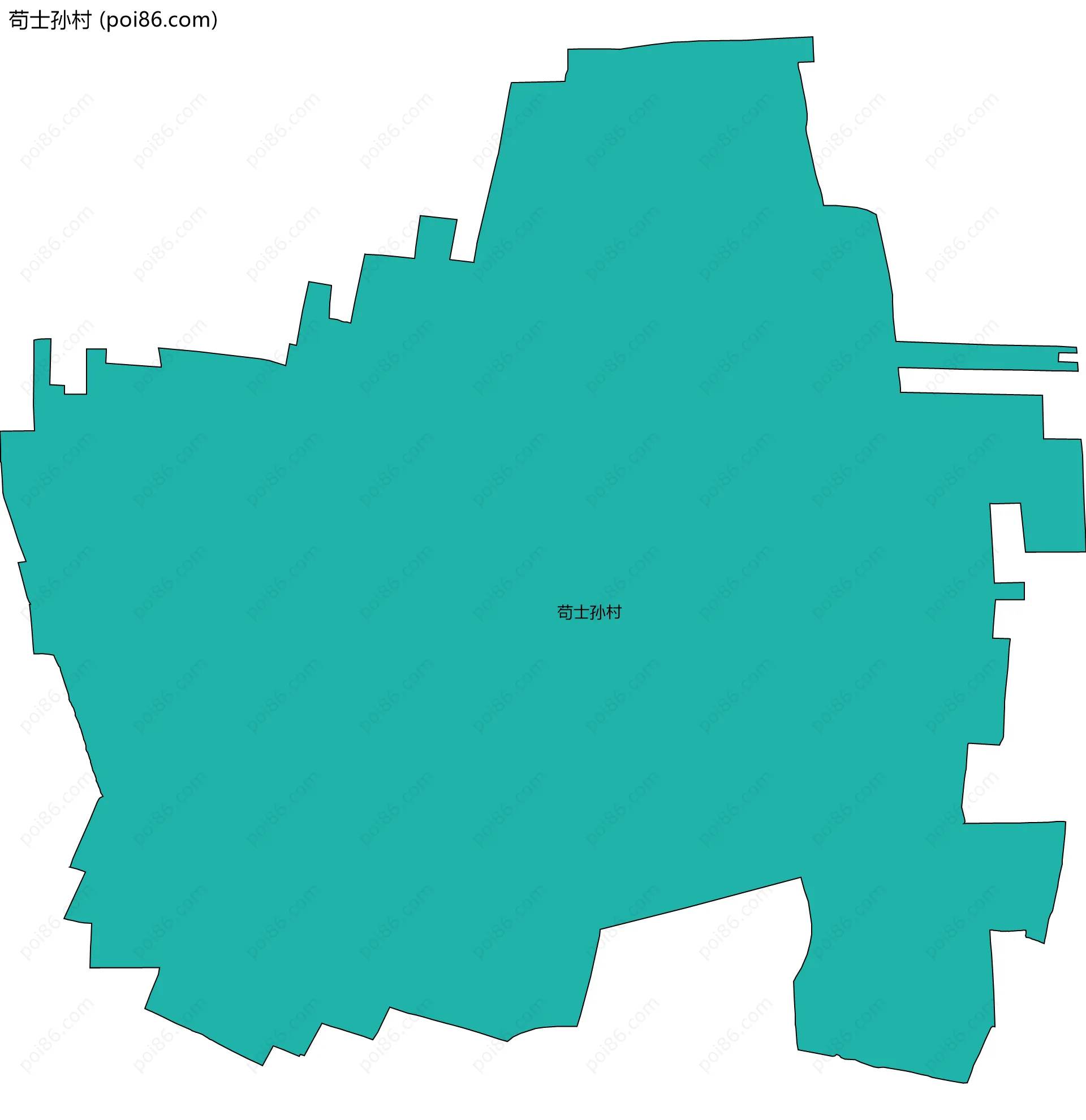 苟士孙村边界地图