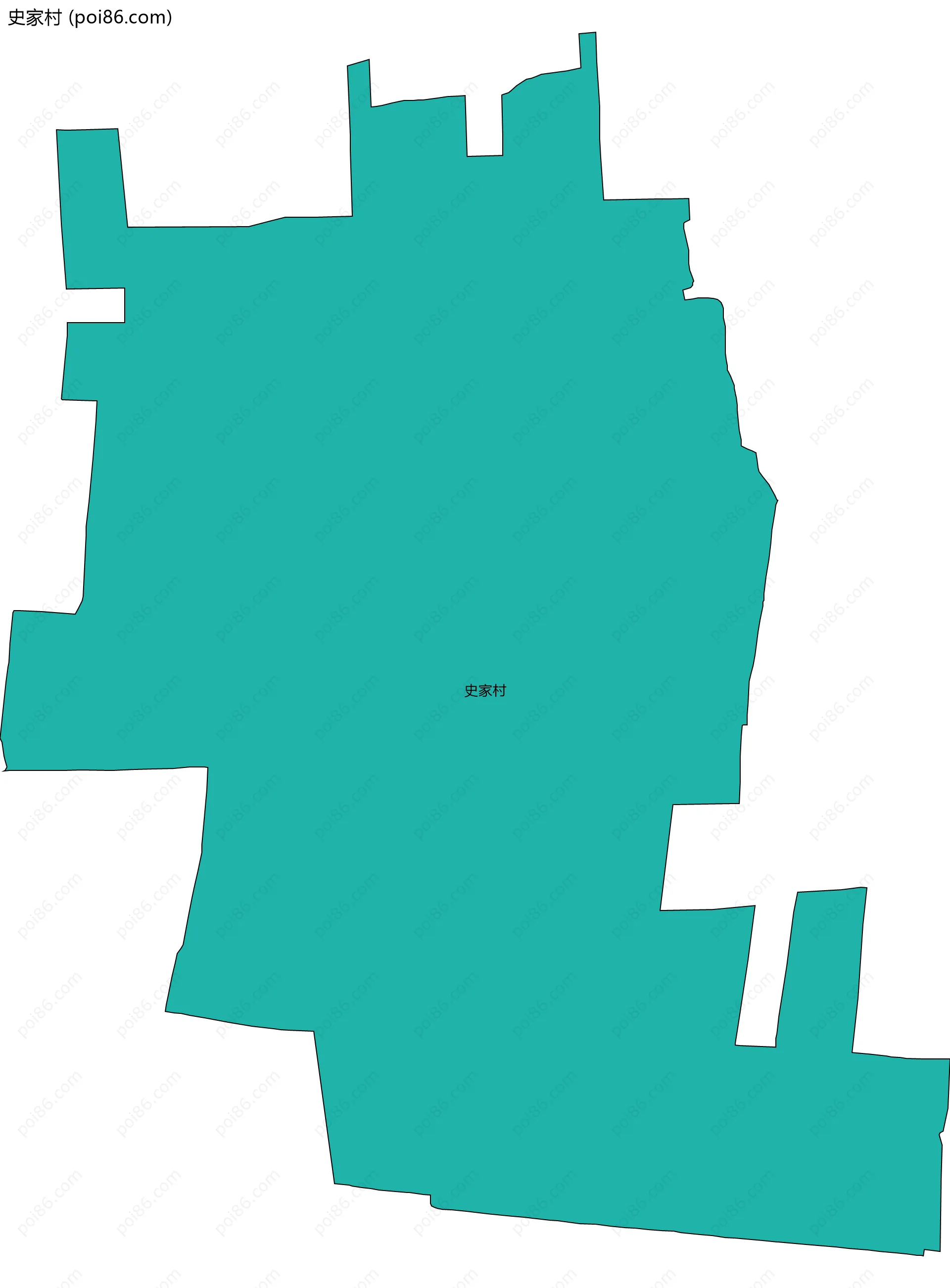 史家村边界地图