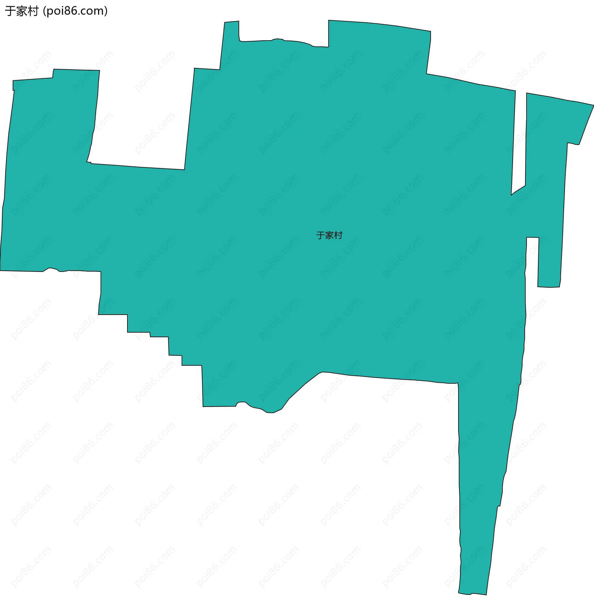于家村边界地图