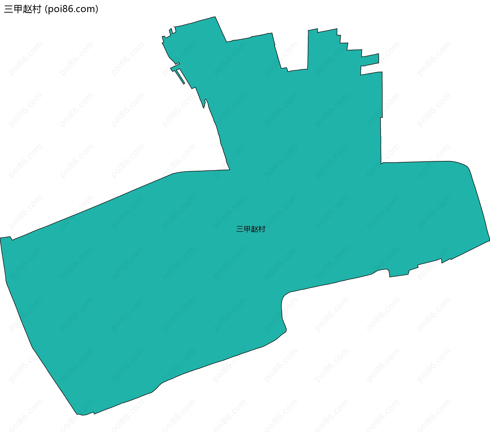 三甲赵村边界地图