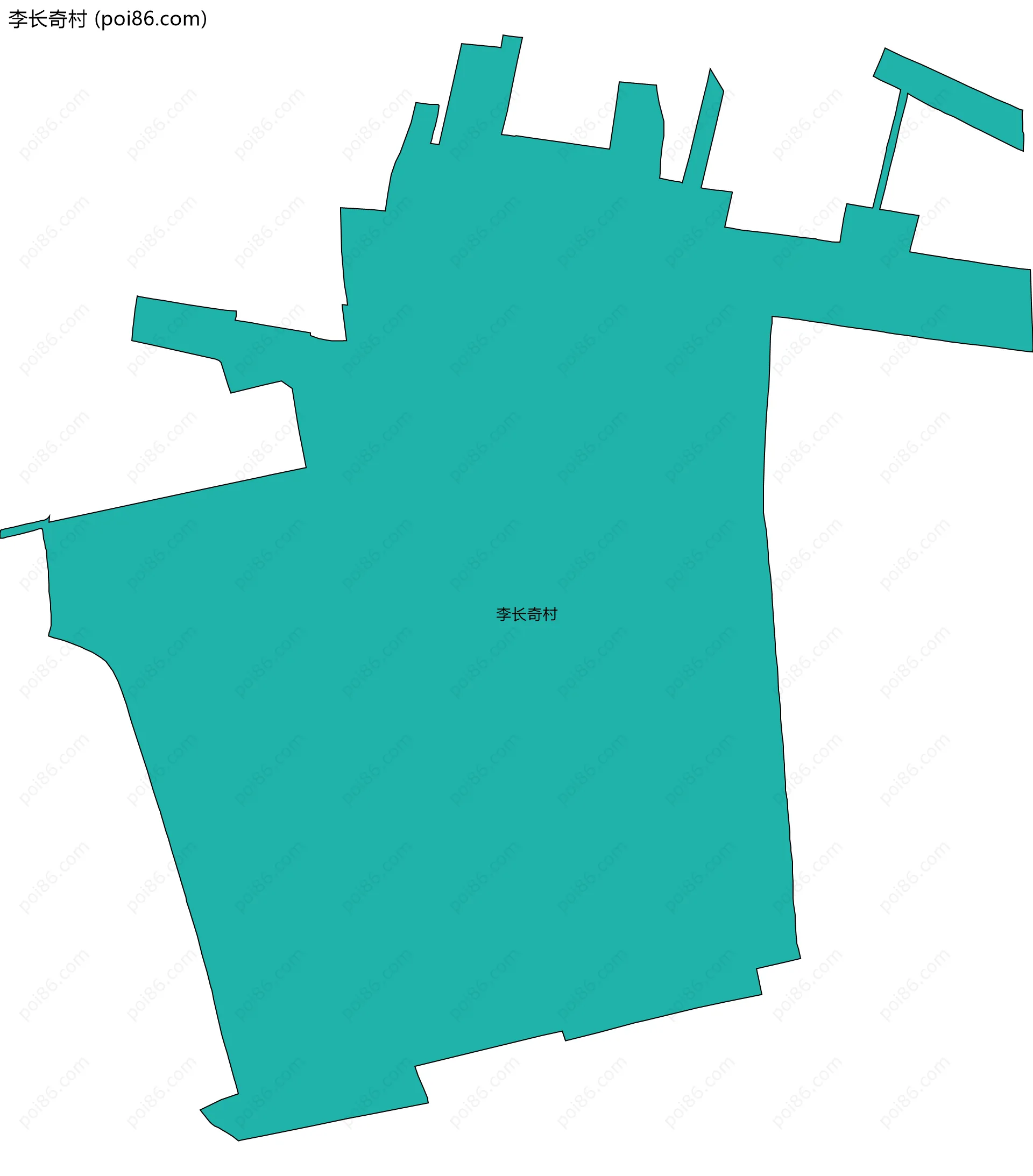 李长奇村边界地图