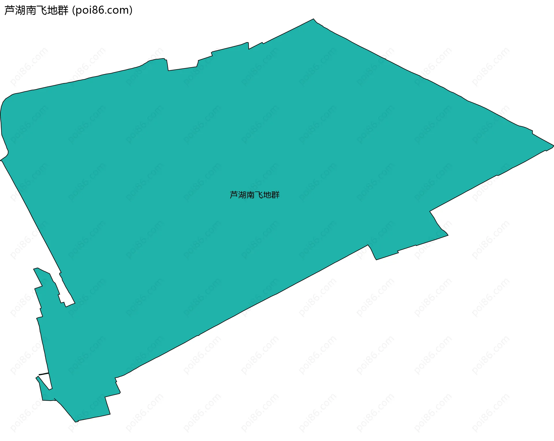 芦湖南飞地群边界地图