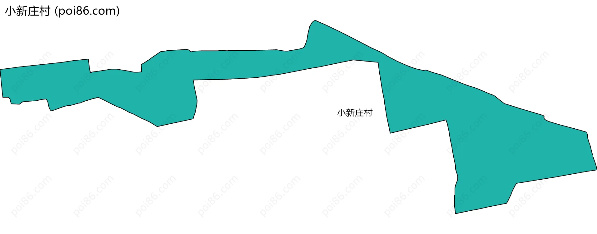 小新庄村边界地图