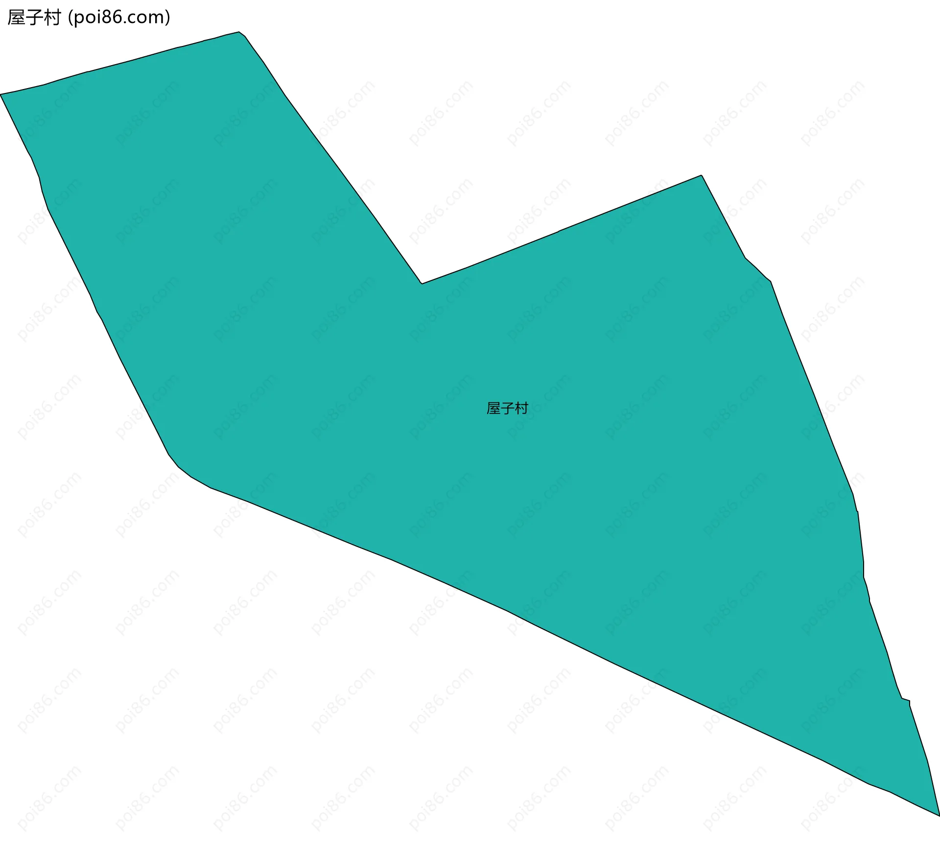 屋子村边界地图
