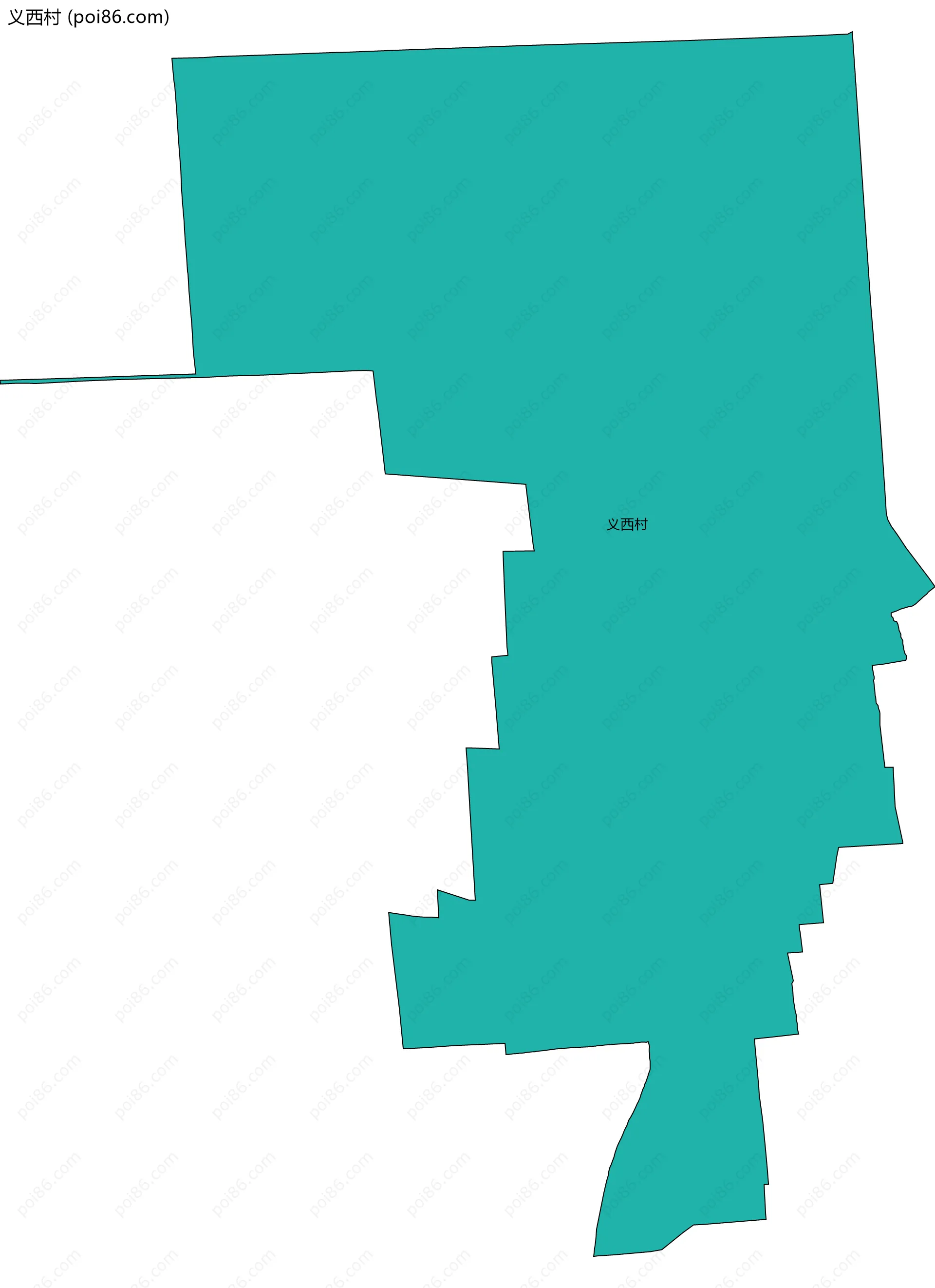 义西村边界地图