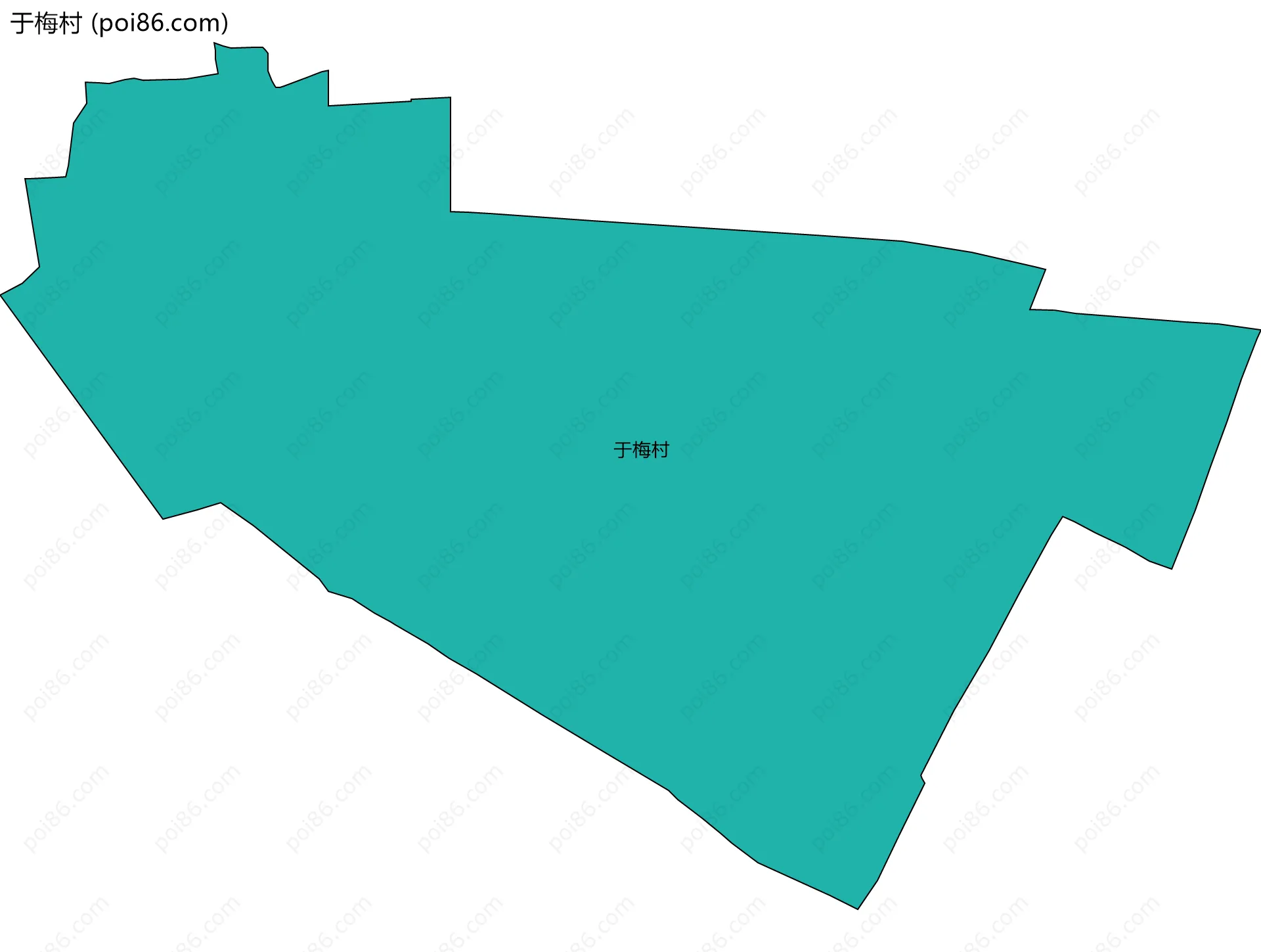 于梅村边界地图
