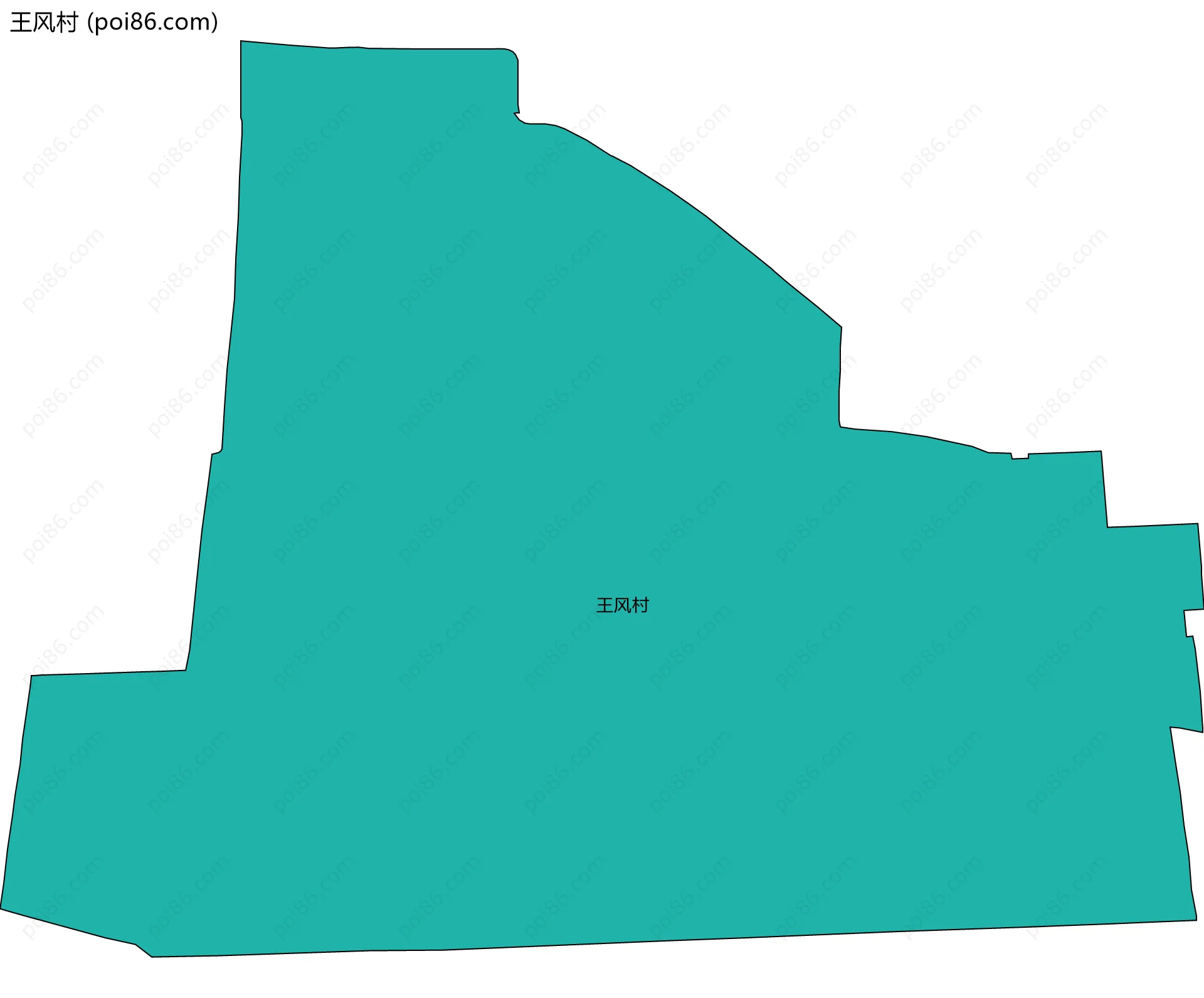 王风村边界地图