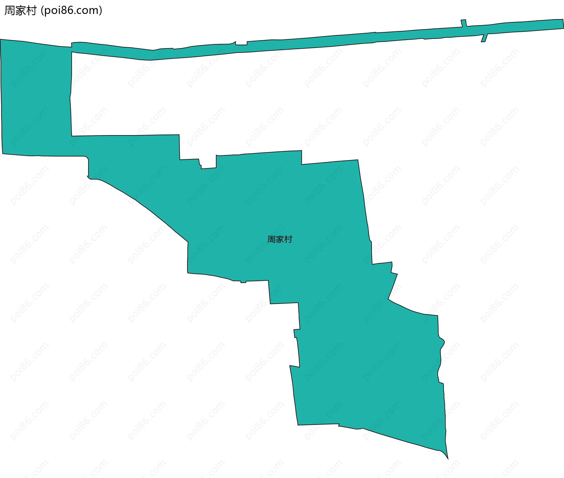 周家村边界地图