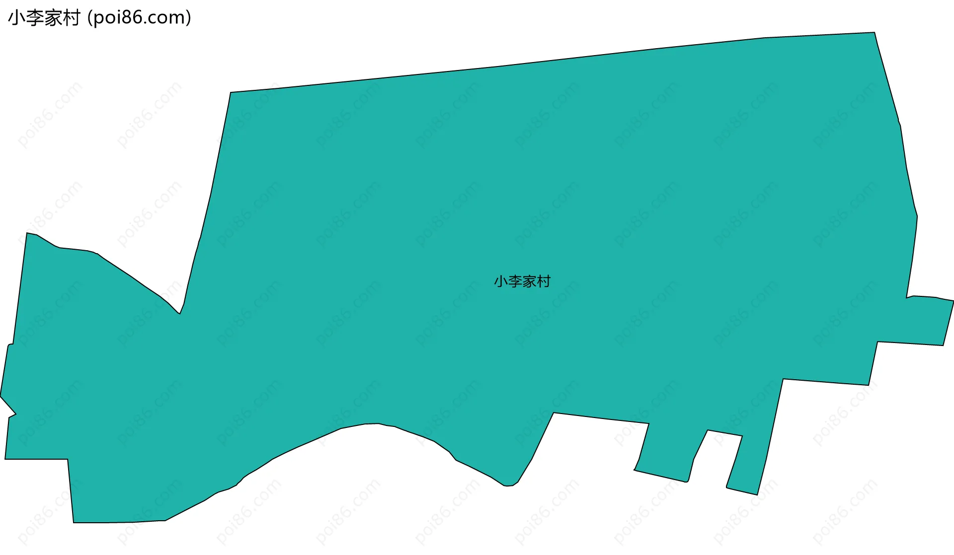 小李家村边界地图