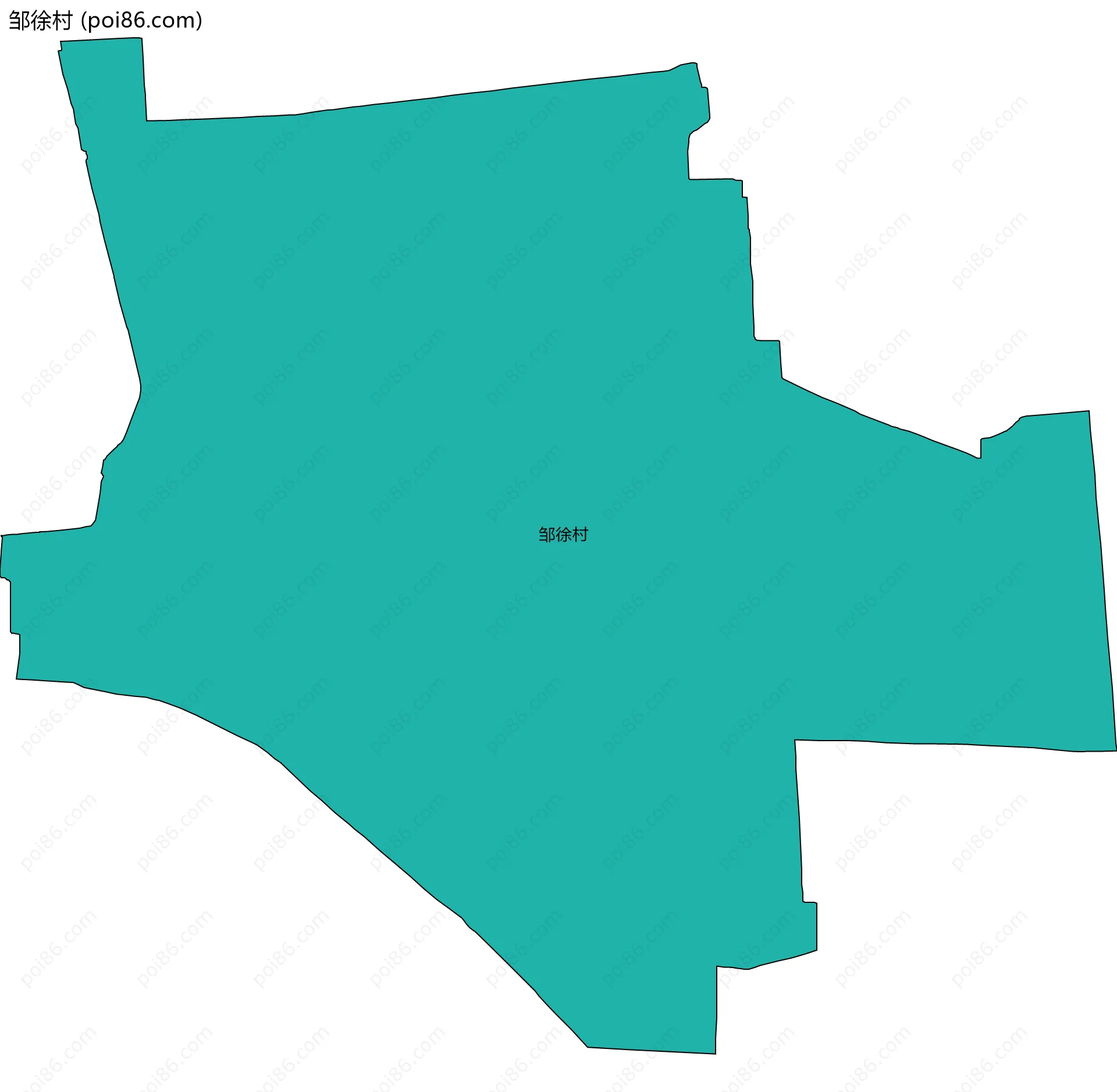 邹徐村边界地图